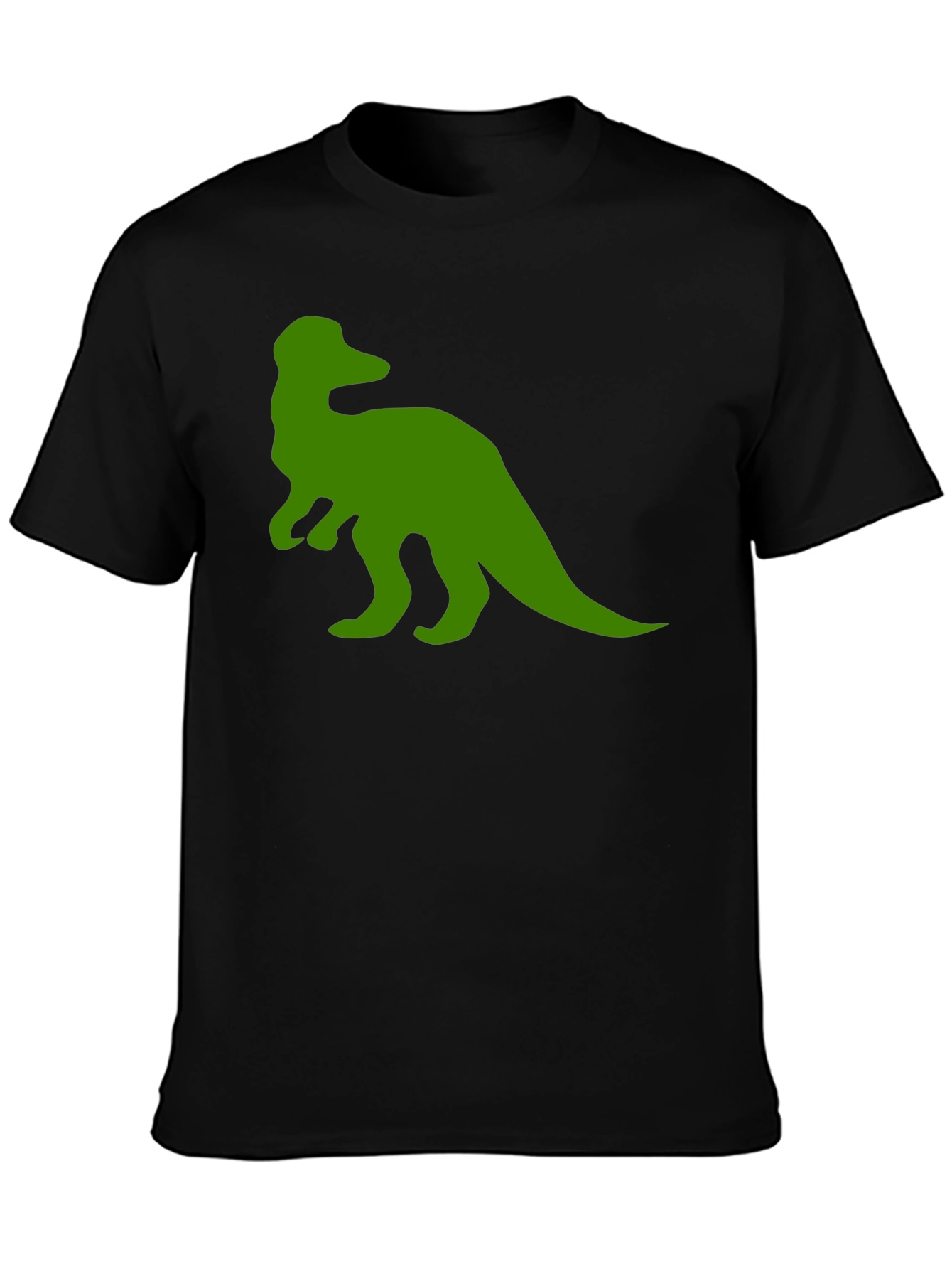 Dino Graphic Tee - Black Cotton T-Shirt
