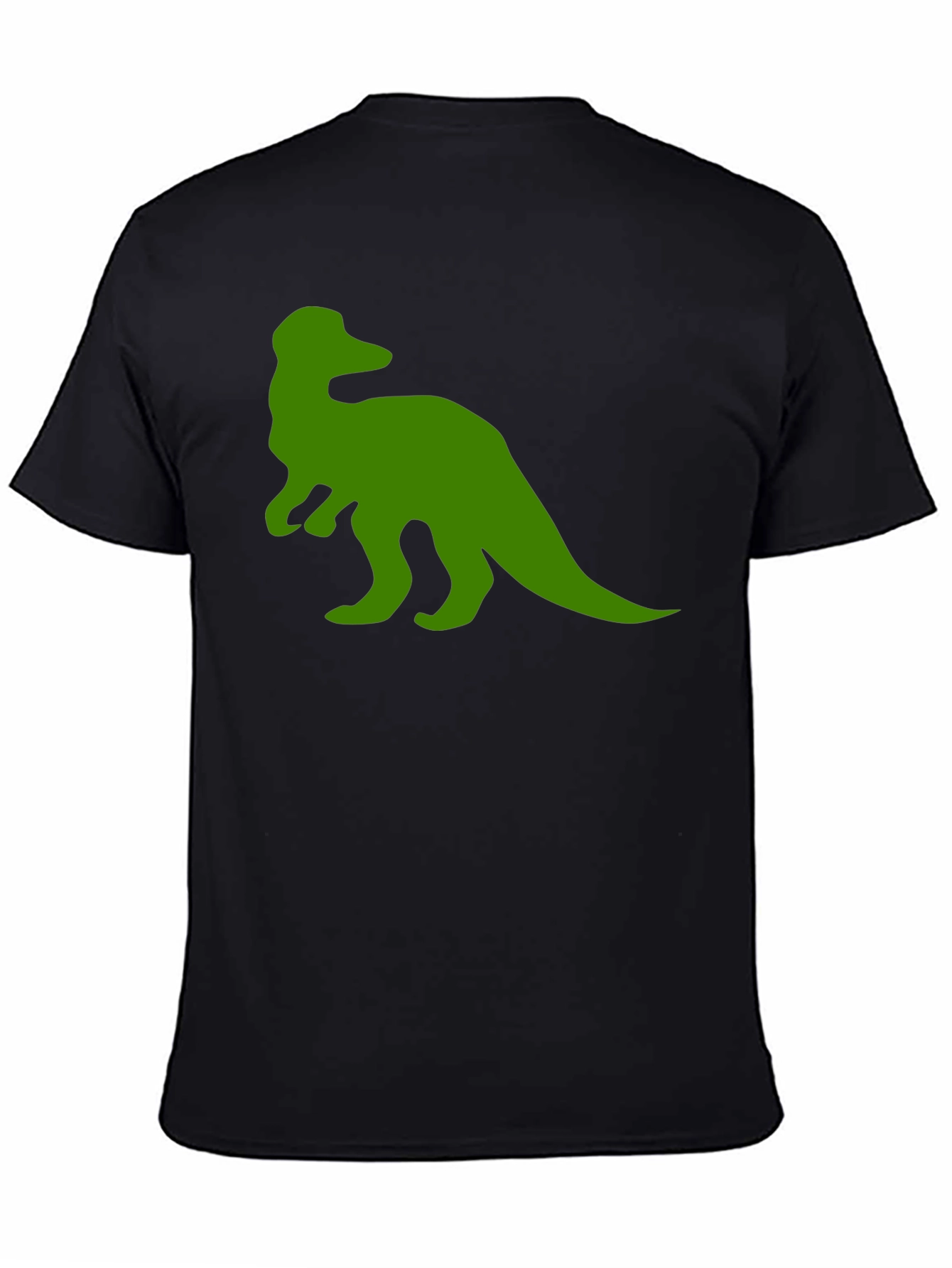 Dino Graphic Tee - Black Cotton T-Shirt