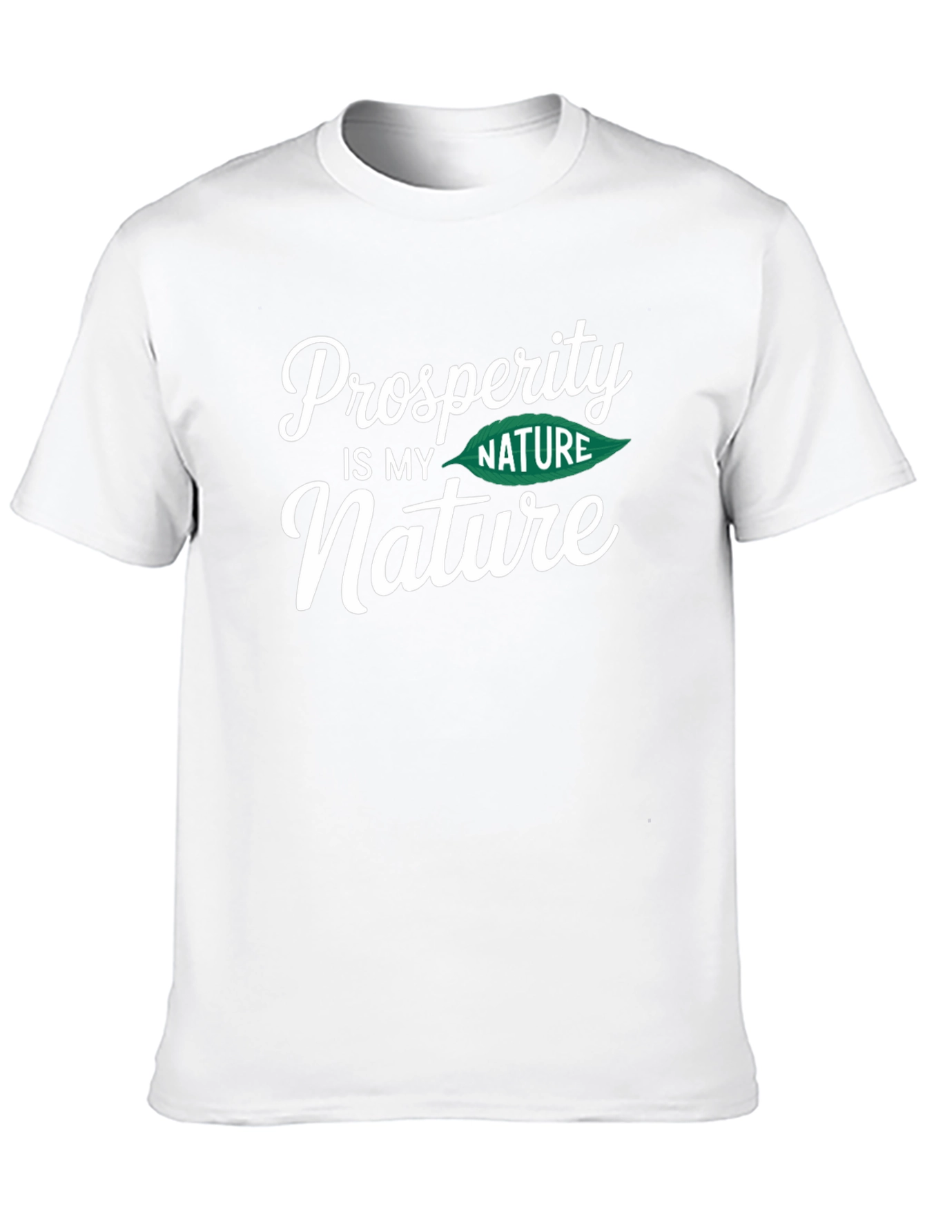 Prosperity is My Nature Black Graphic T-Shirt