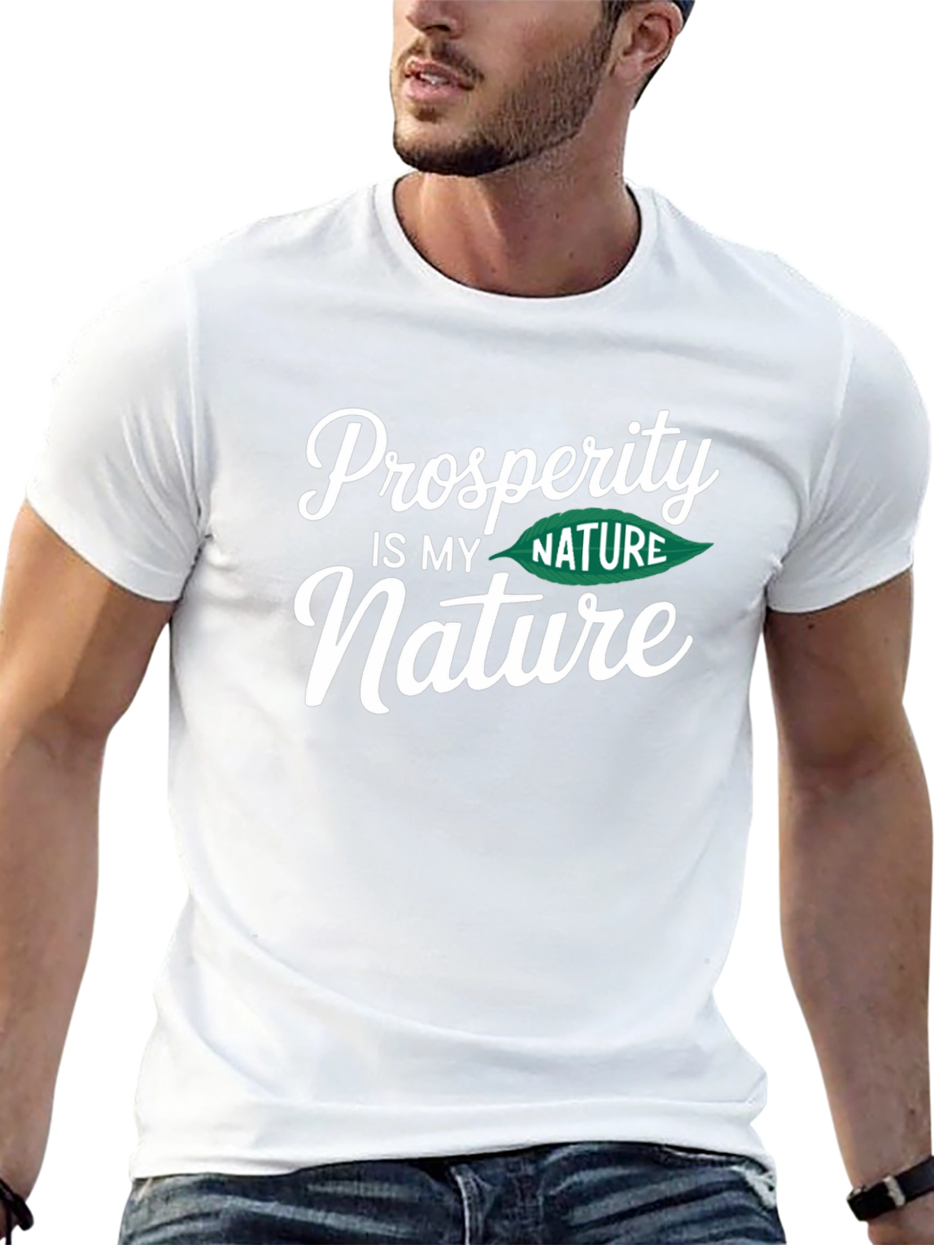 Prosperity is My Nature Black Graphic T-Shirt