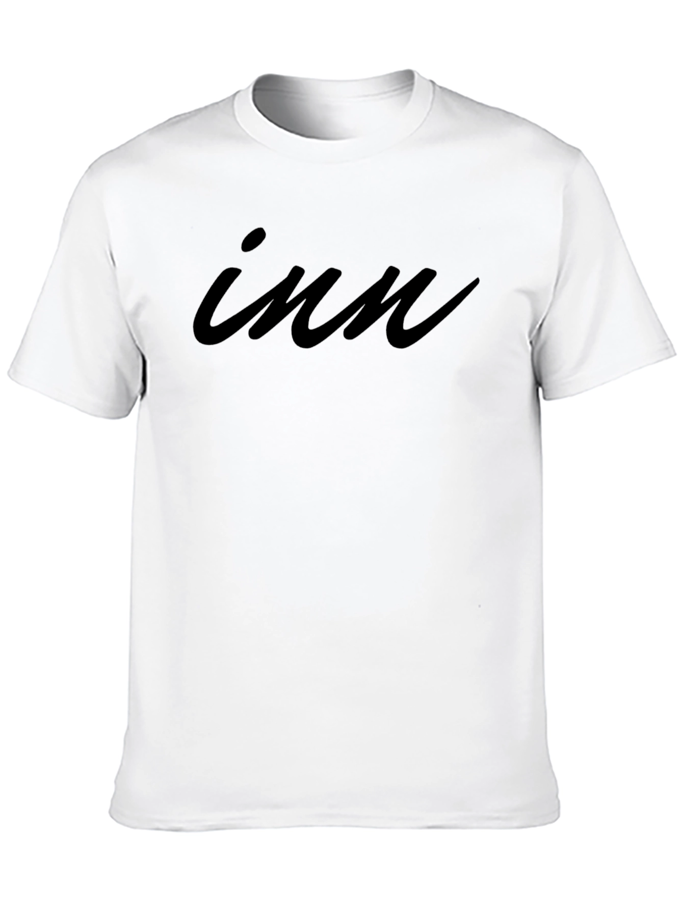 INN Graphic T-Shirt - Black Cotton Blend
