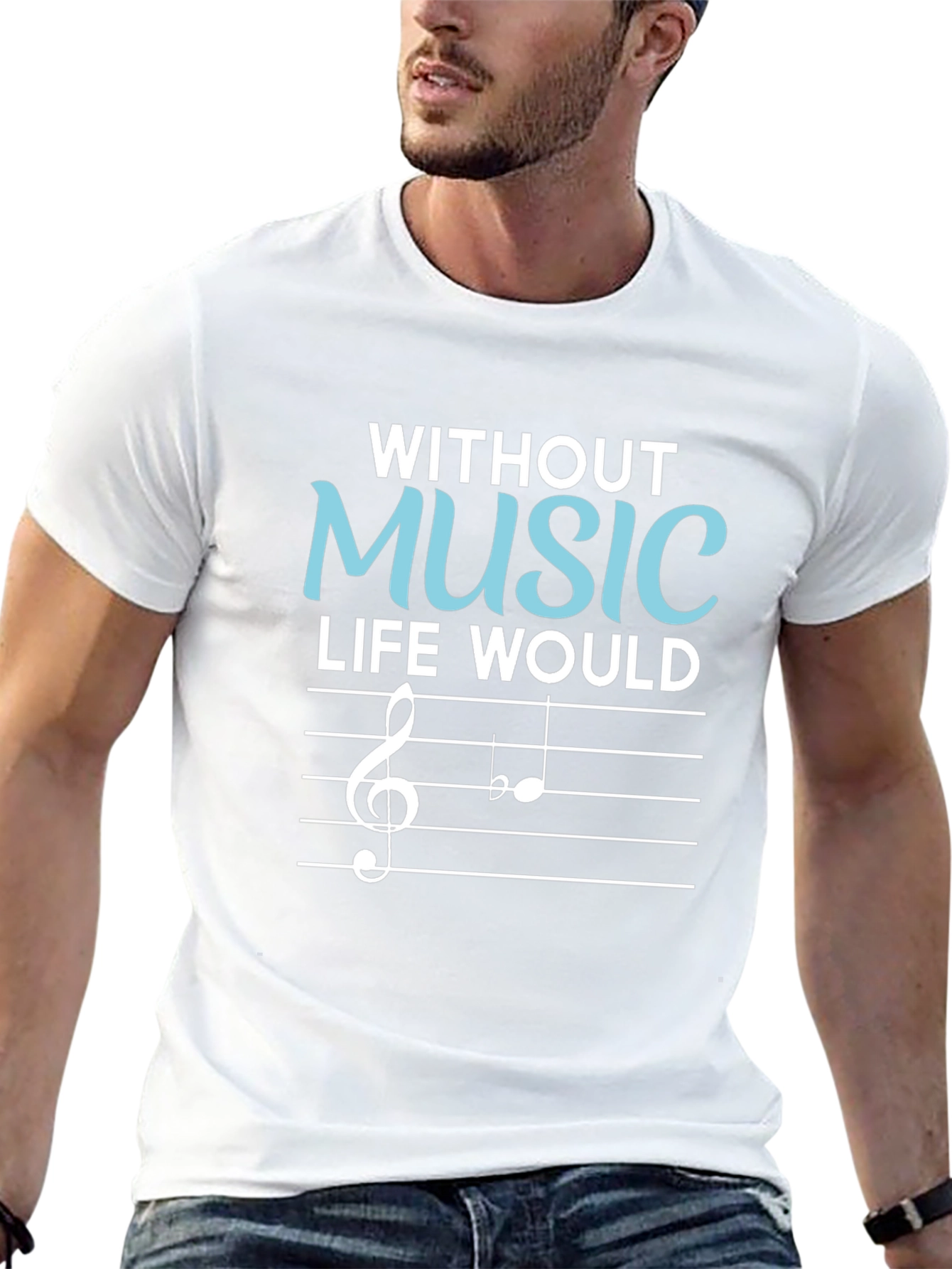 Without Music Life Would Be Flat T-Shirt