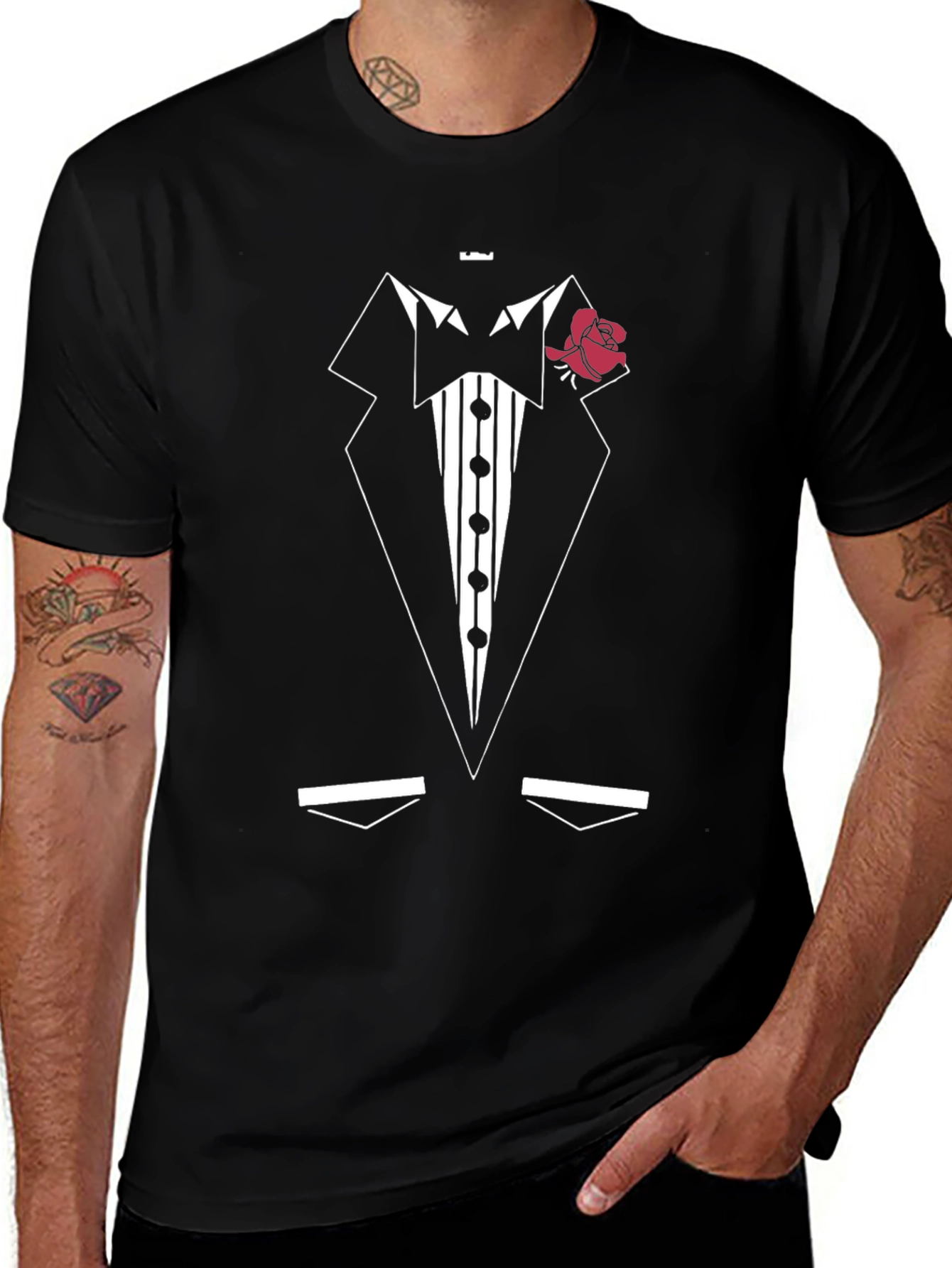 Tuxedo Graphic T-Shirt - Party Ready!