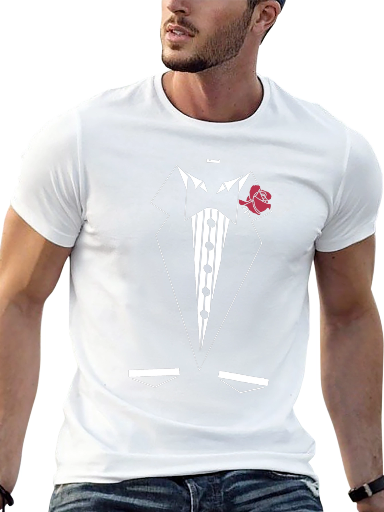 Tuxedo Graphic T-Shirt - Party Ready!