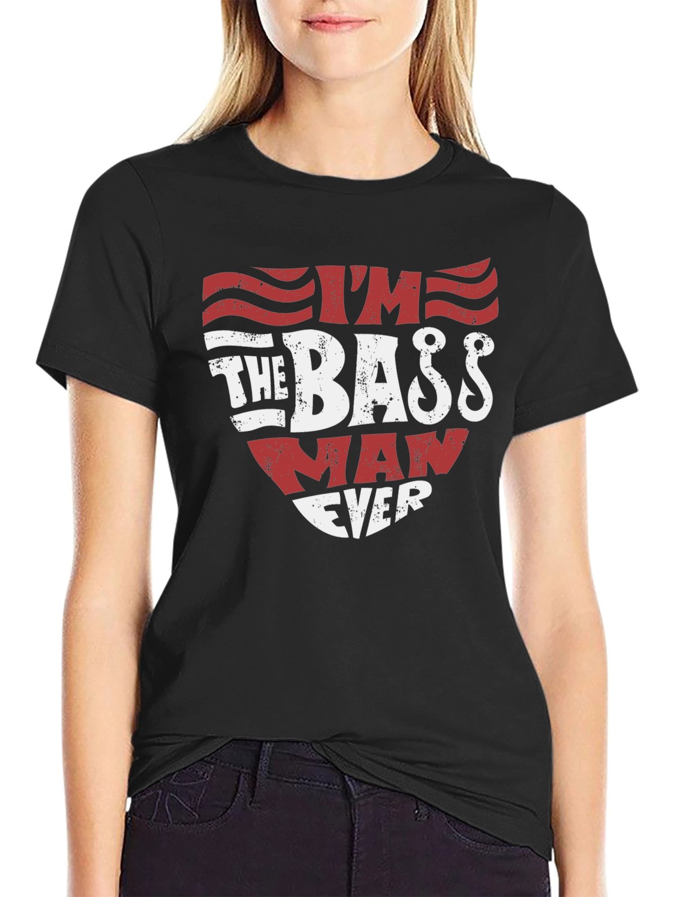 Im The Bass Man Ever T-Shirt Fishing