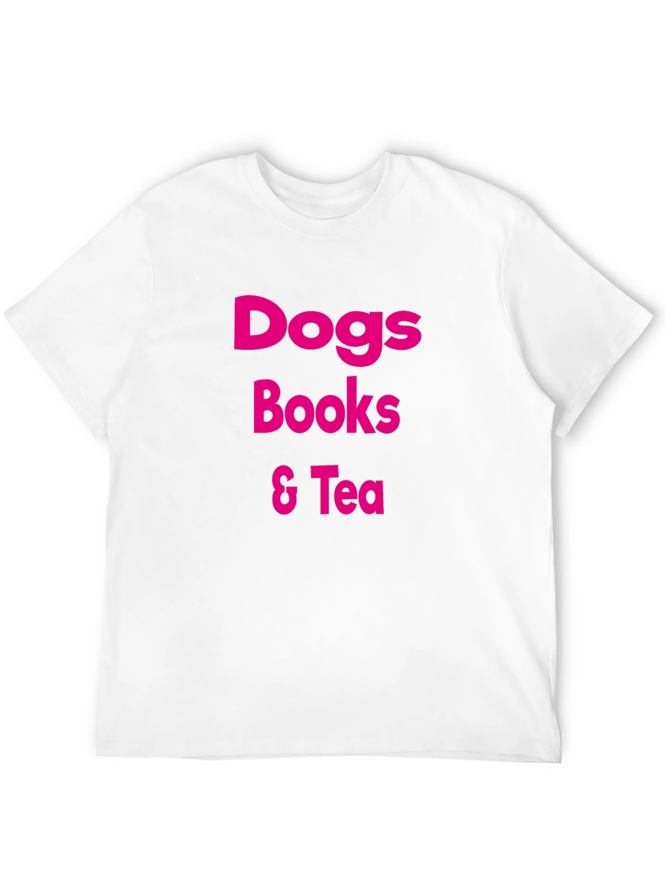 Dogs Books & Tea Graphic T-Shirt