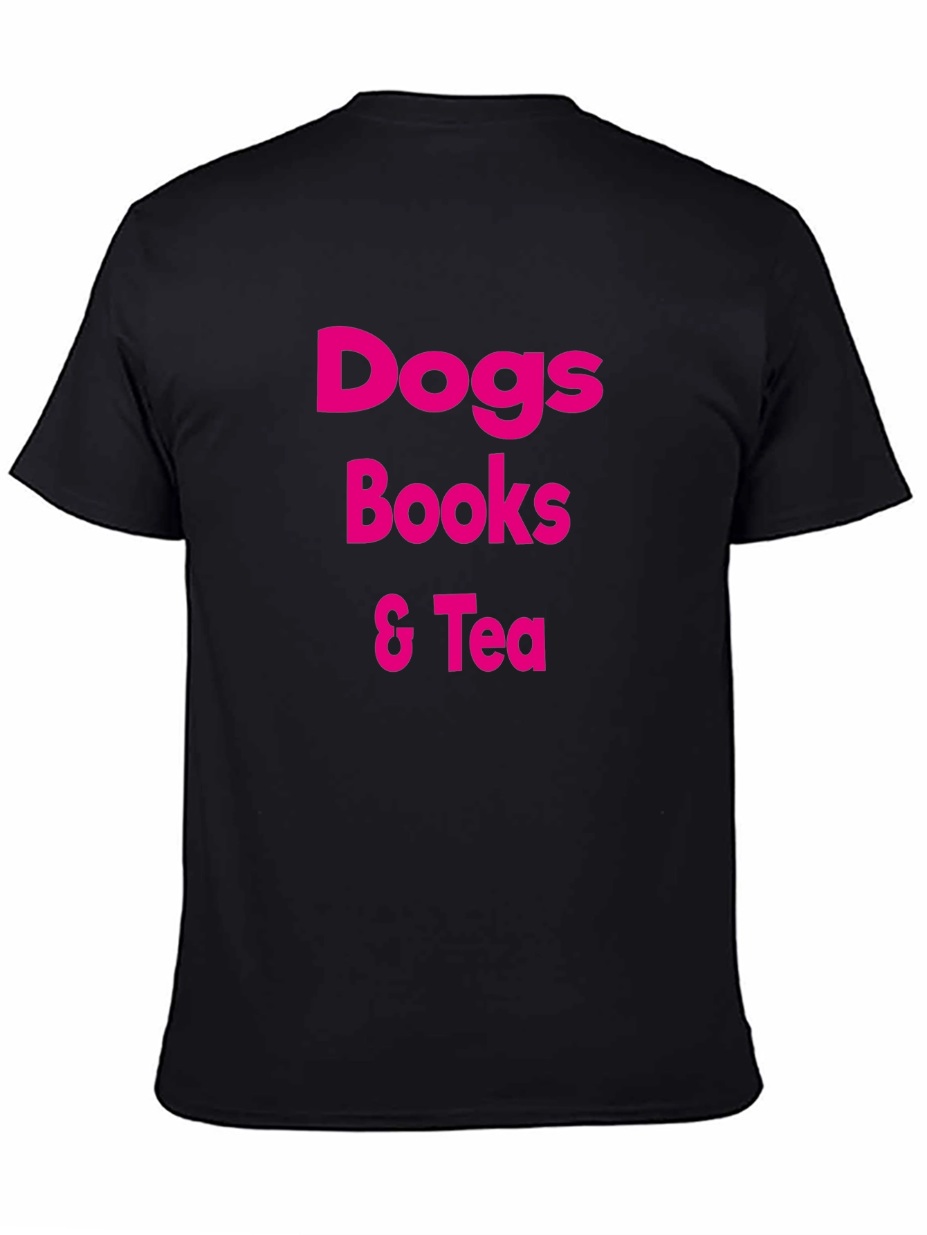 Dogs Books & Tea Graphic T-Shirt