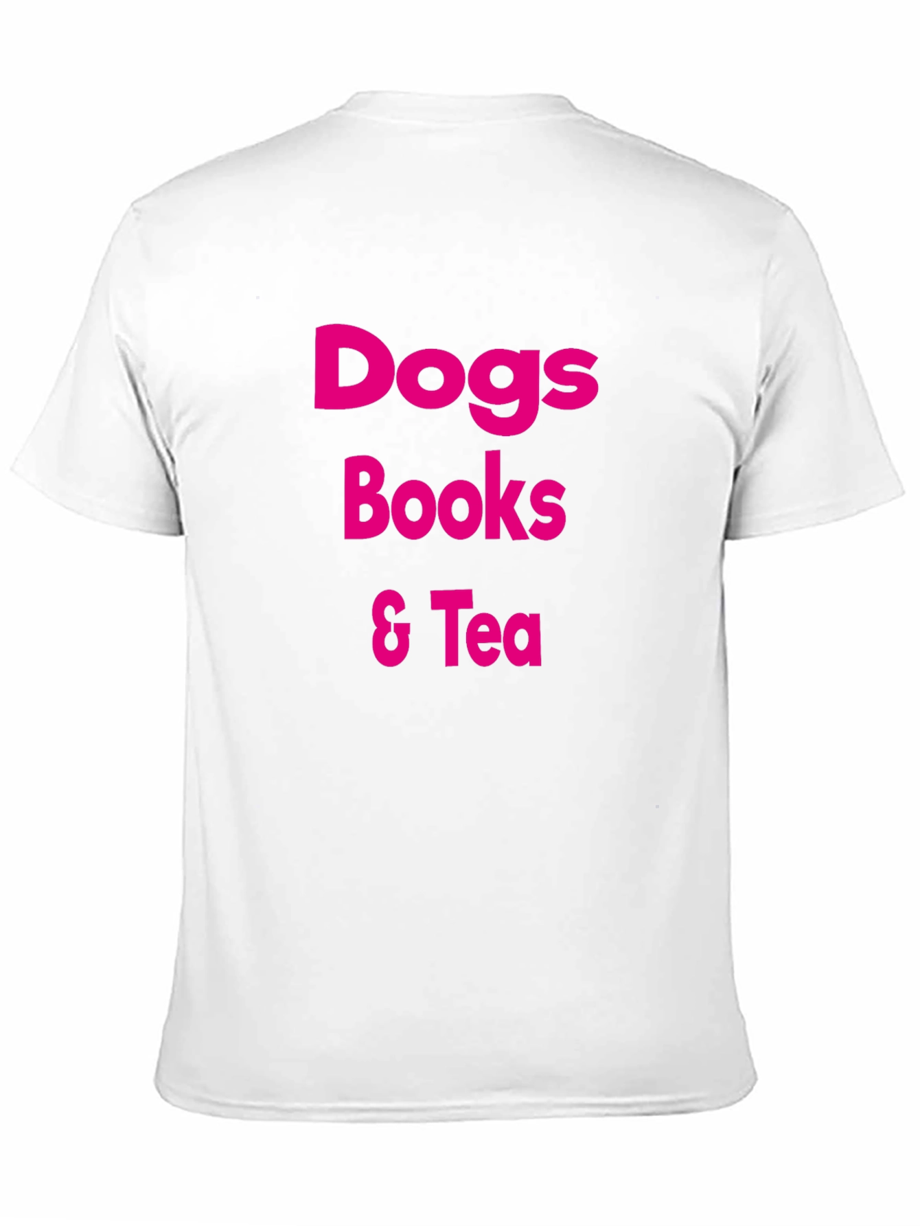 Dogs Books & Tea Graphic T-Shirt