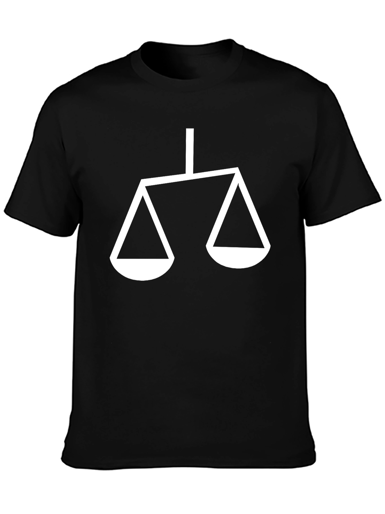 Scales of Justice Black T-Shirt