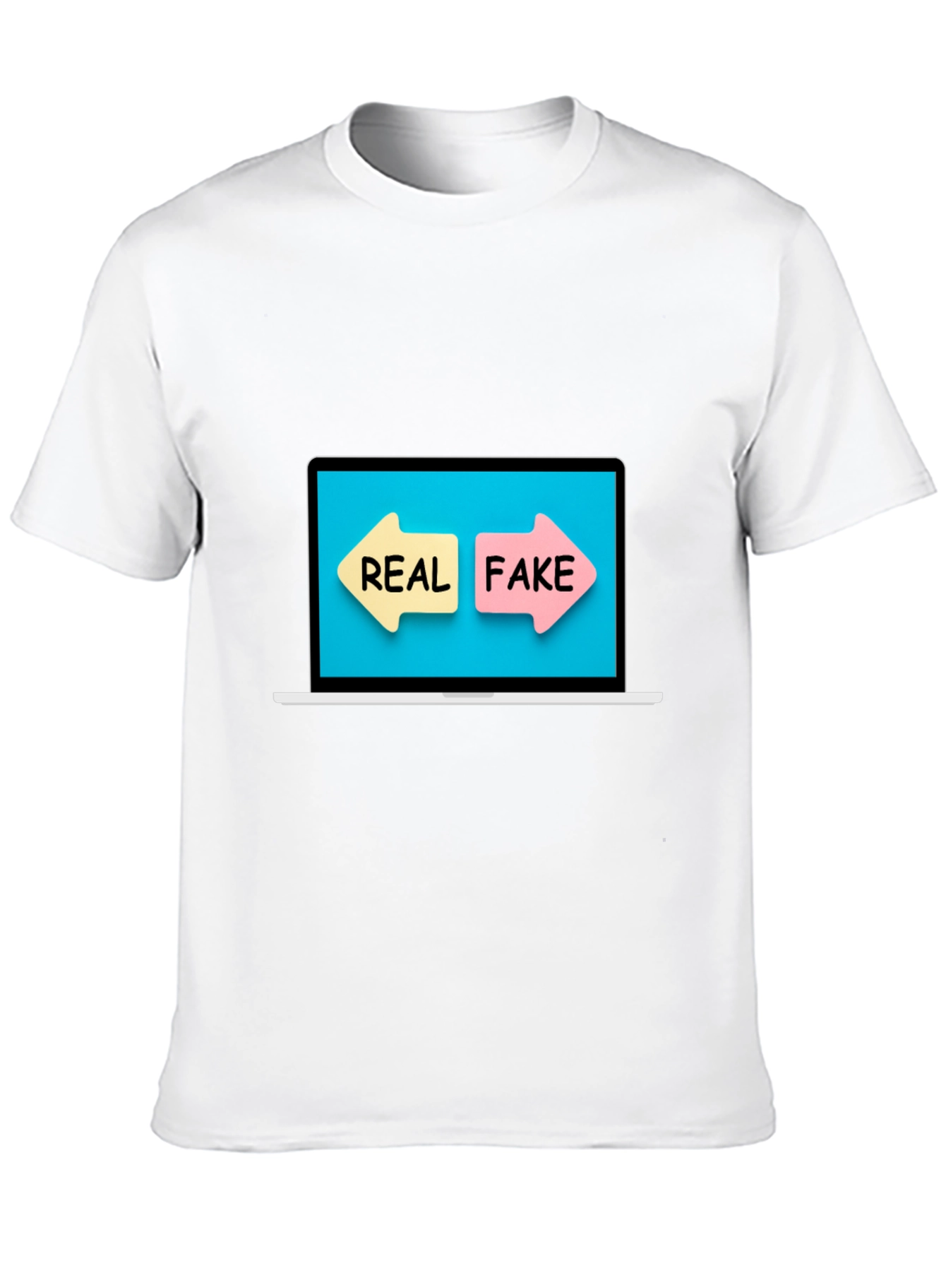 Real or Fake T-Shirt - Novelty Graphic Tee