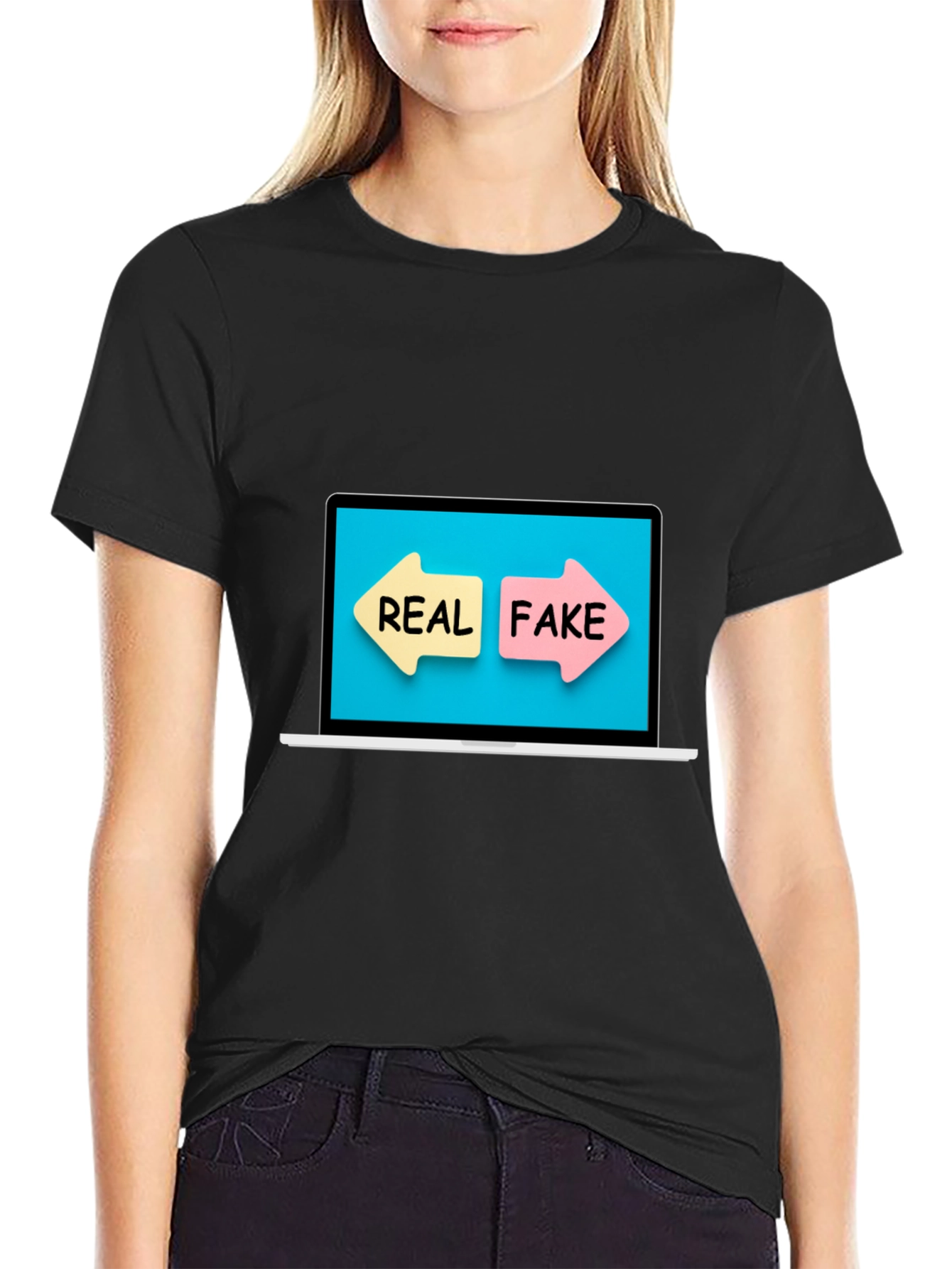 Real or Fake T-Shirt - Novelty Graphic Tee