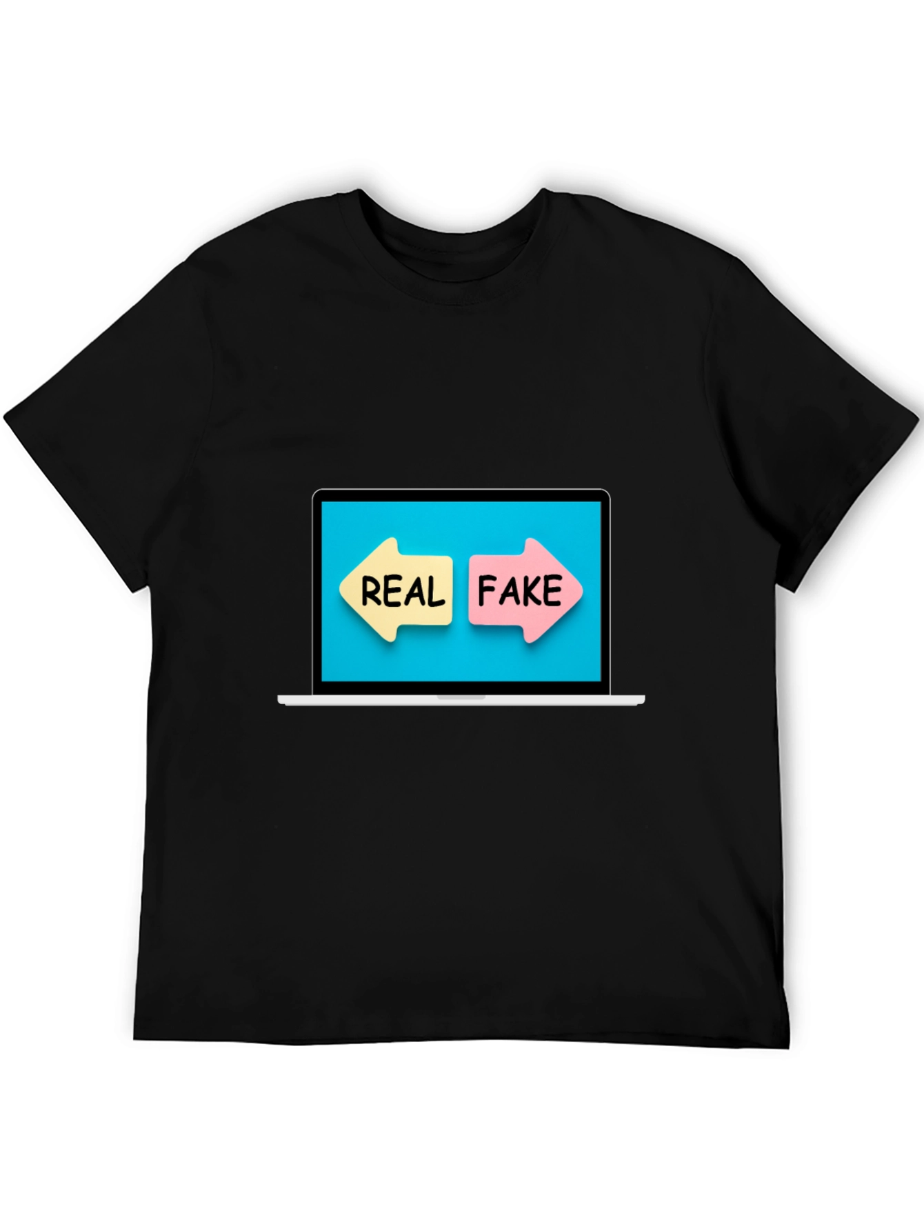 Real or Fake T-Shirt - Novelty Graphic Tee