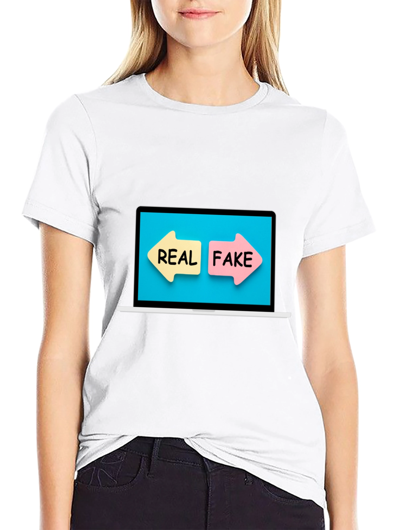 Real or Fake T-Shirt - Novelty Graphic Tee