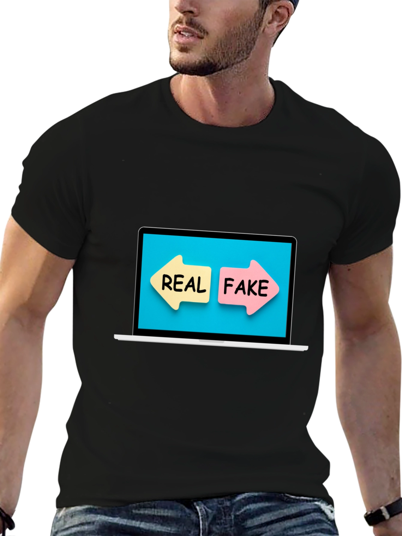 Real or Fake T-Shirt - Novelty Graphic Tee