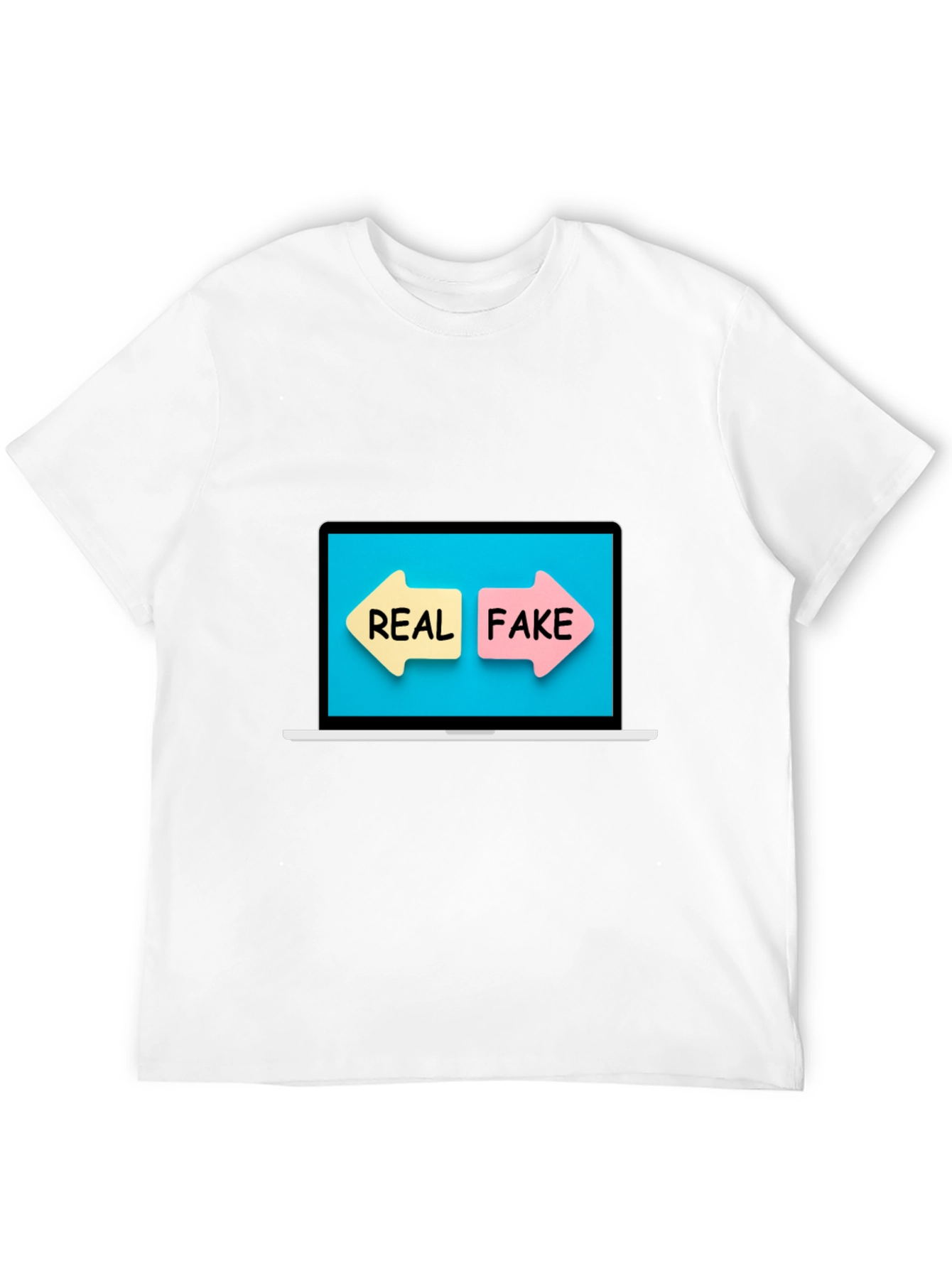 Real or Fake T-Shirt - Novelty Graphic Tee