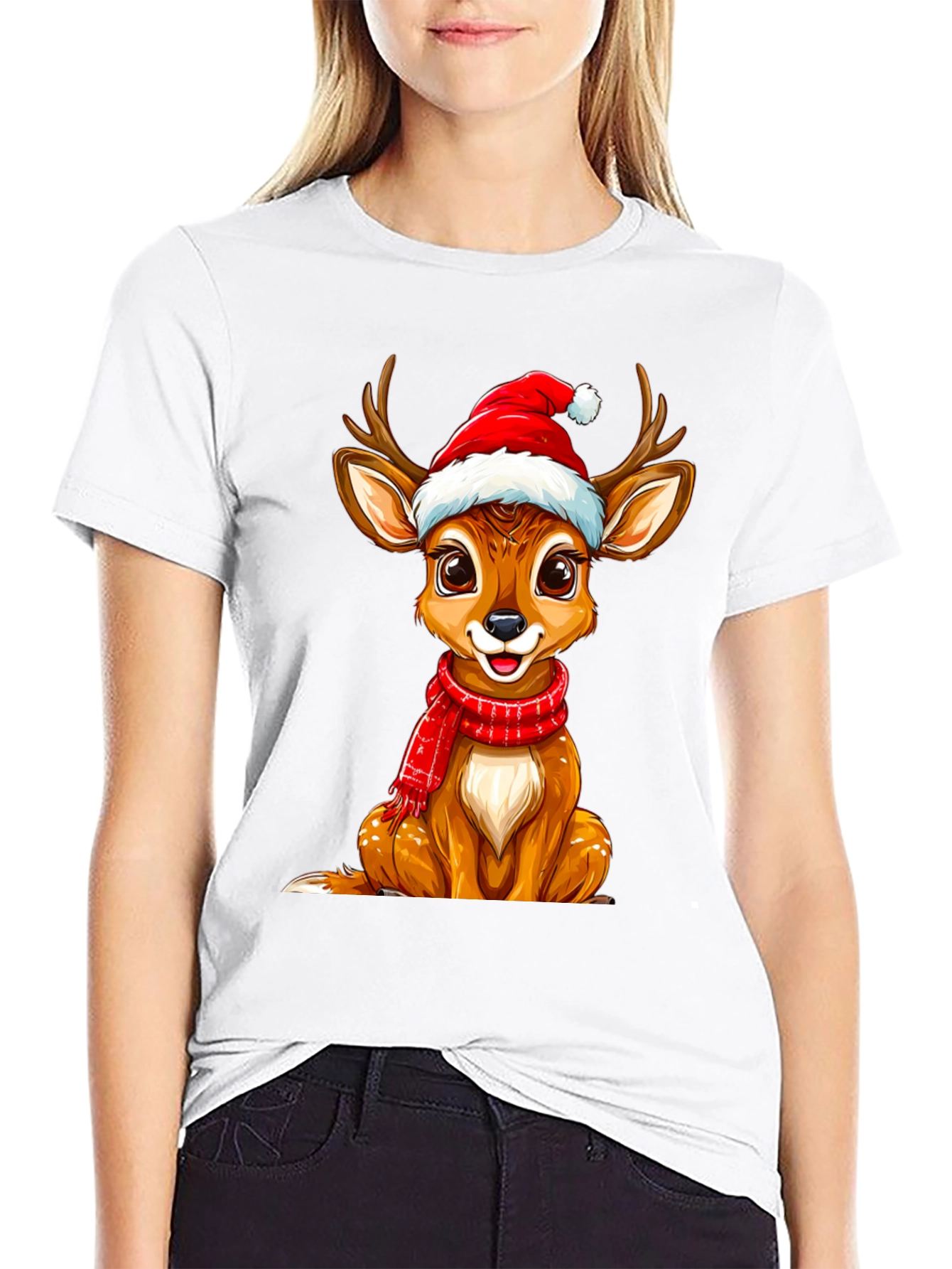 Christmas Deer Graphic Tee