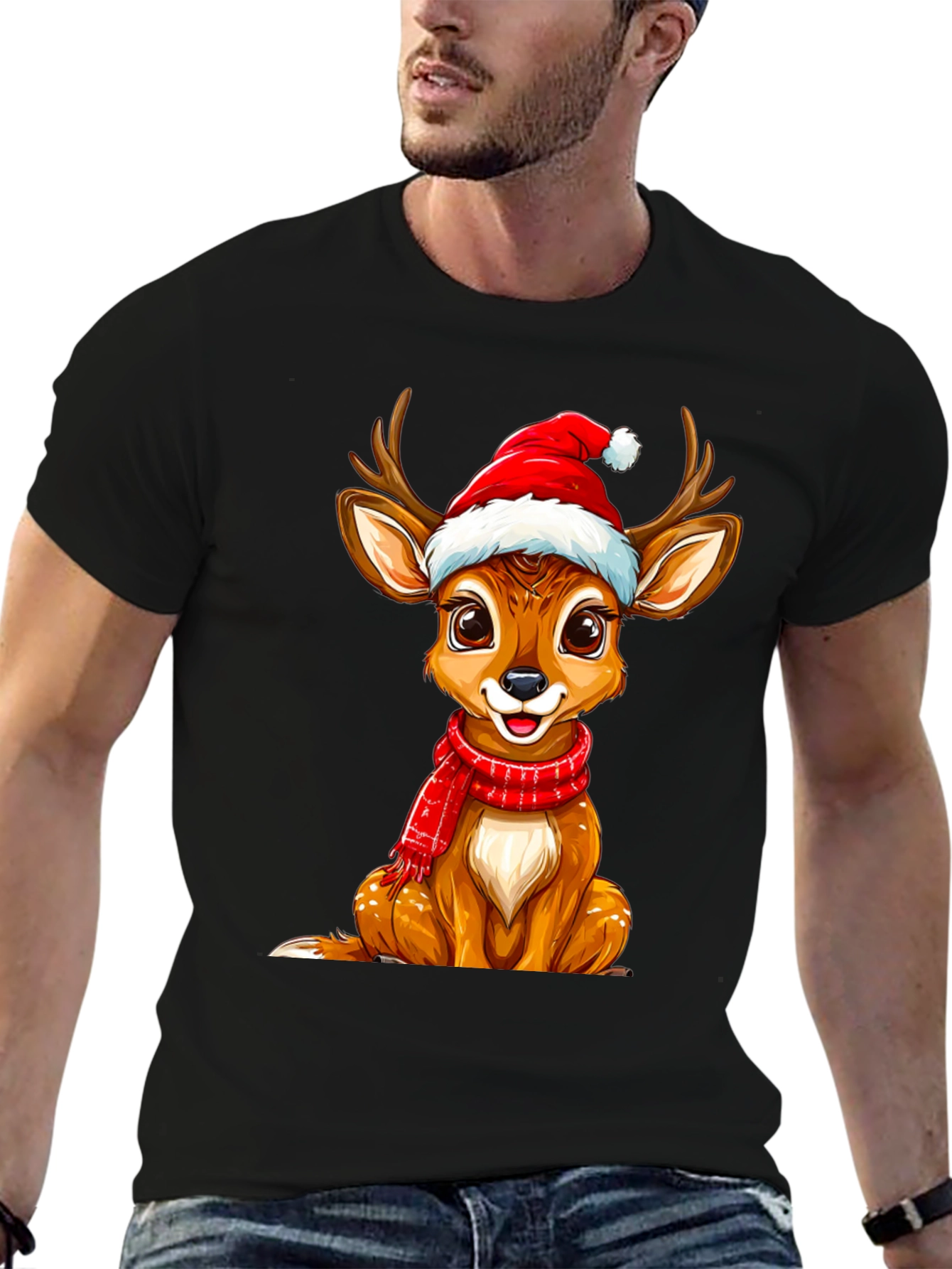 Christmas Deer Graphic Tee