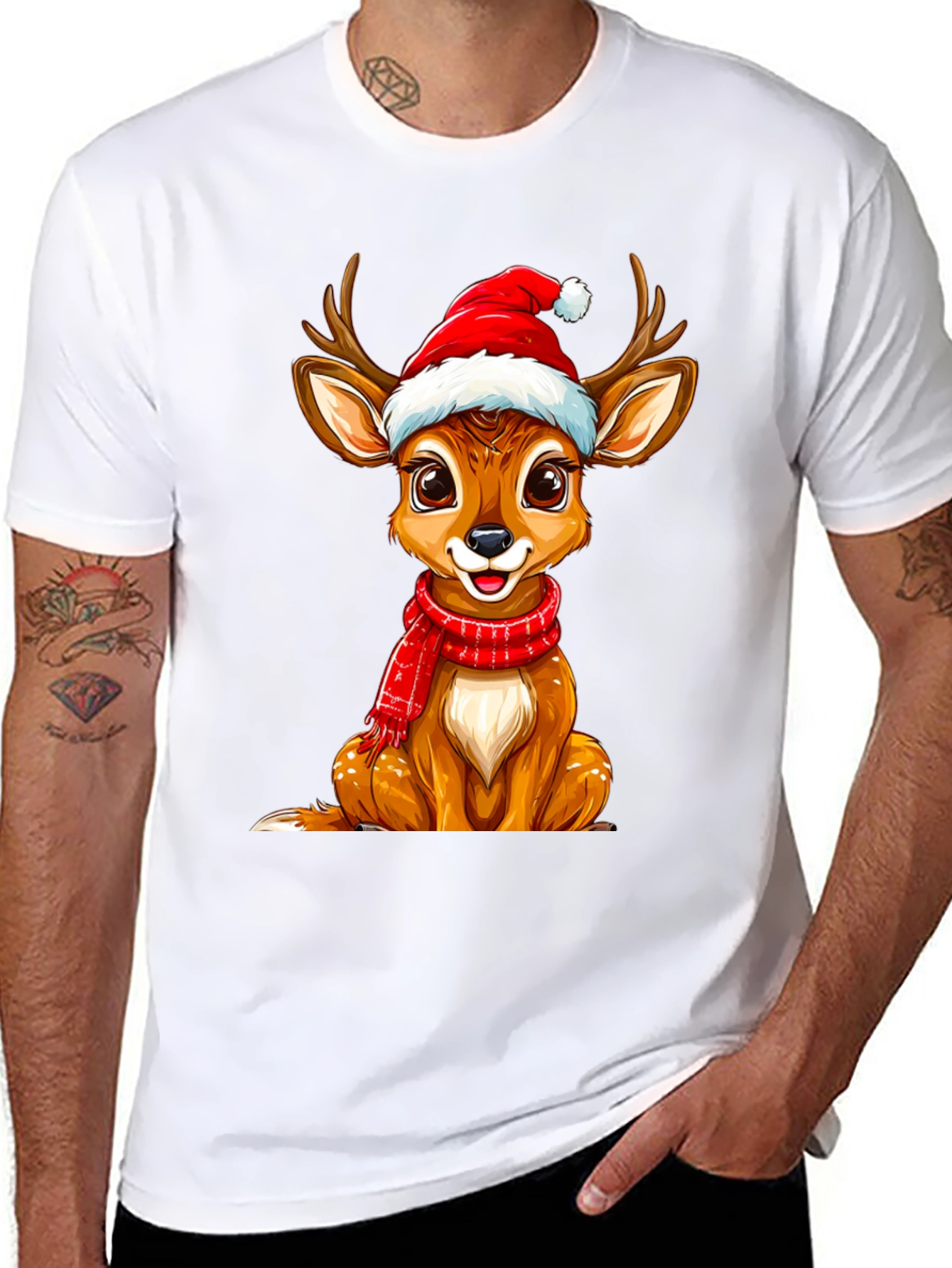 Christmas Deer Graphic Tee