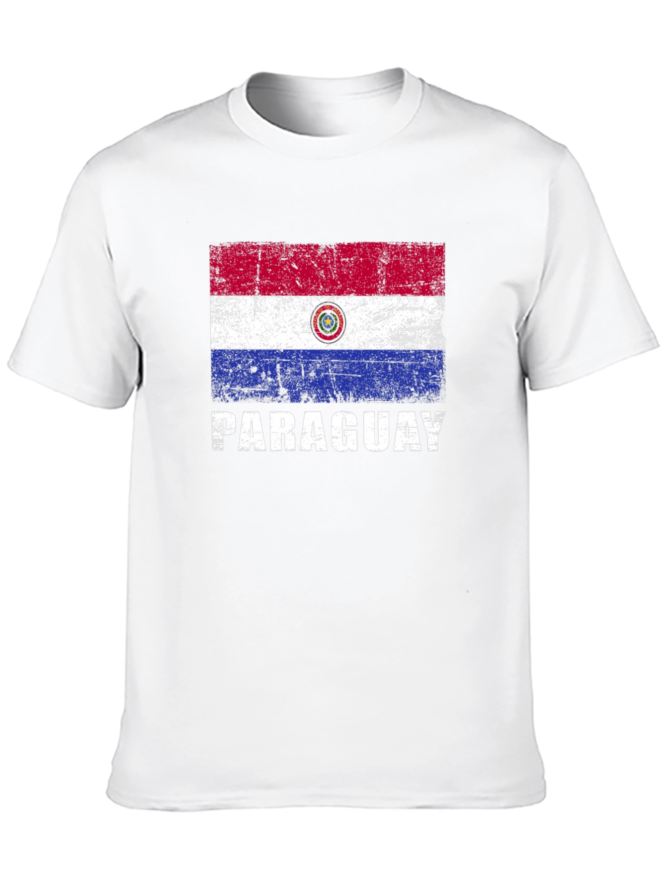 Paraguay Flag T-Shirt - Distressed Graphic Tee