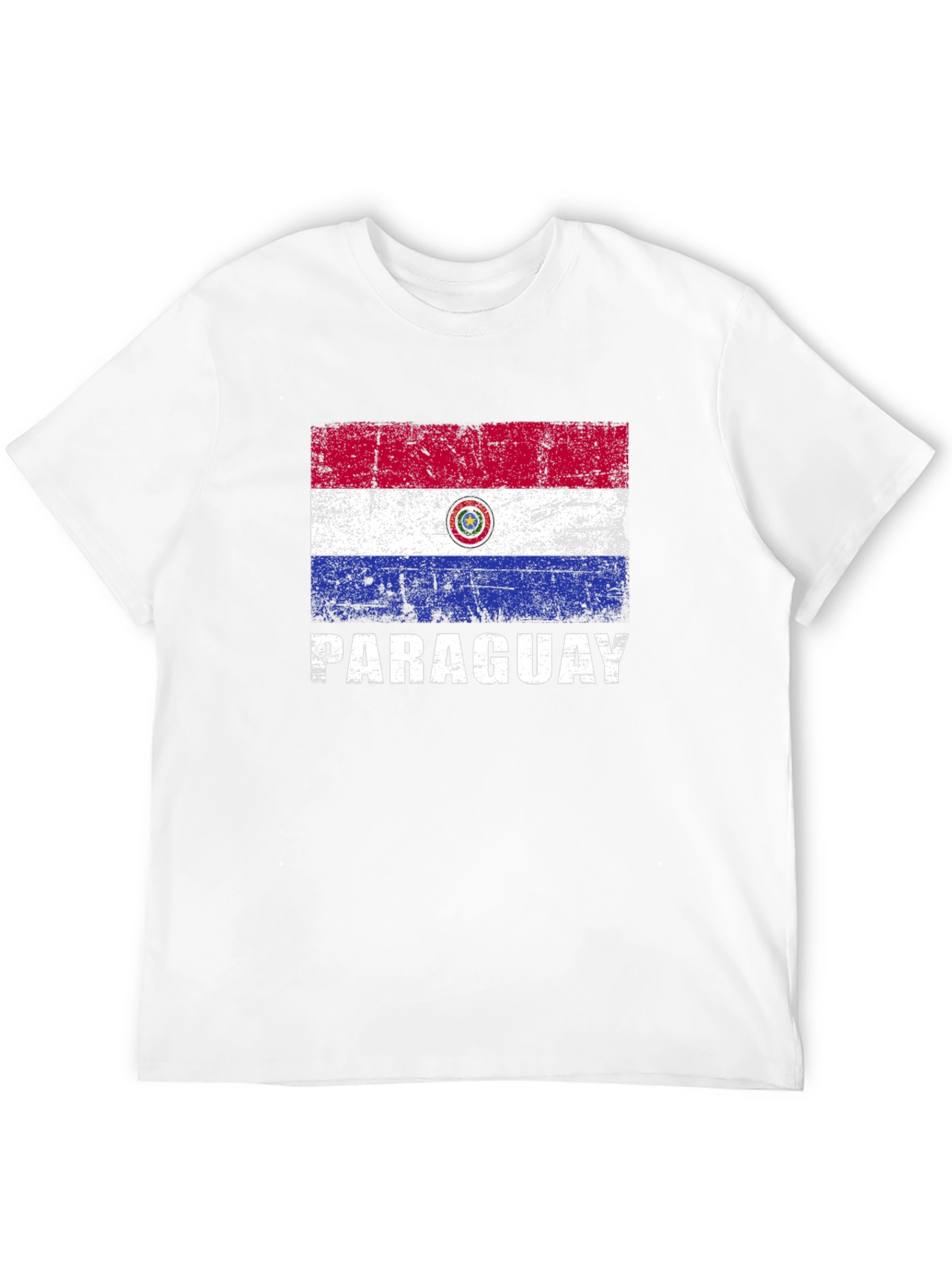 Paraguay Flag T-Shirt - Distressed Graphic Tee