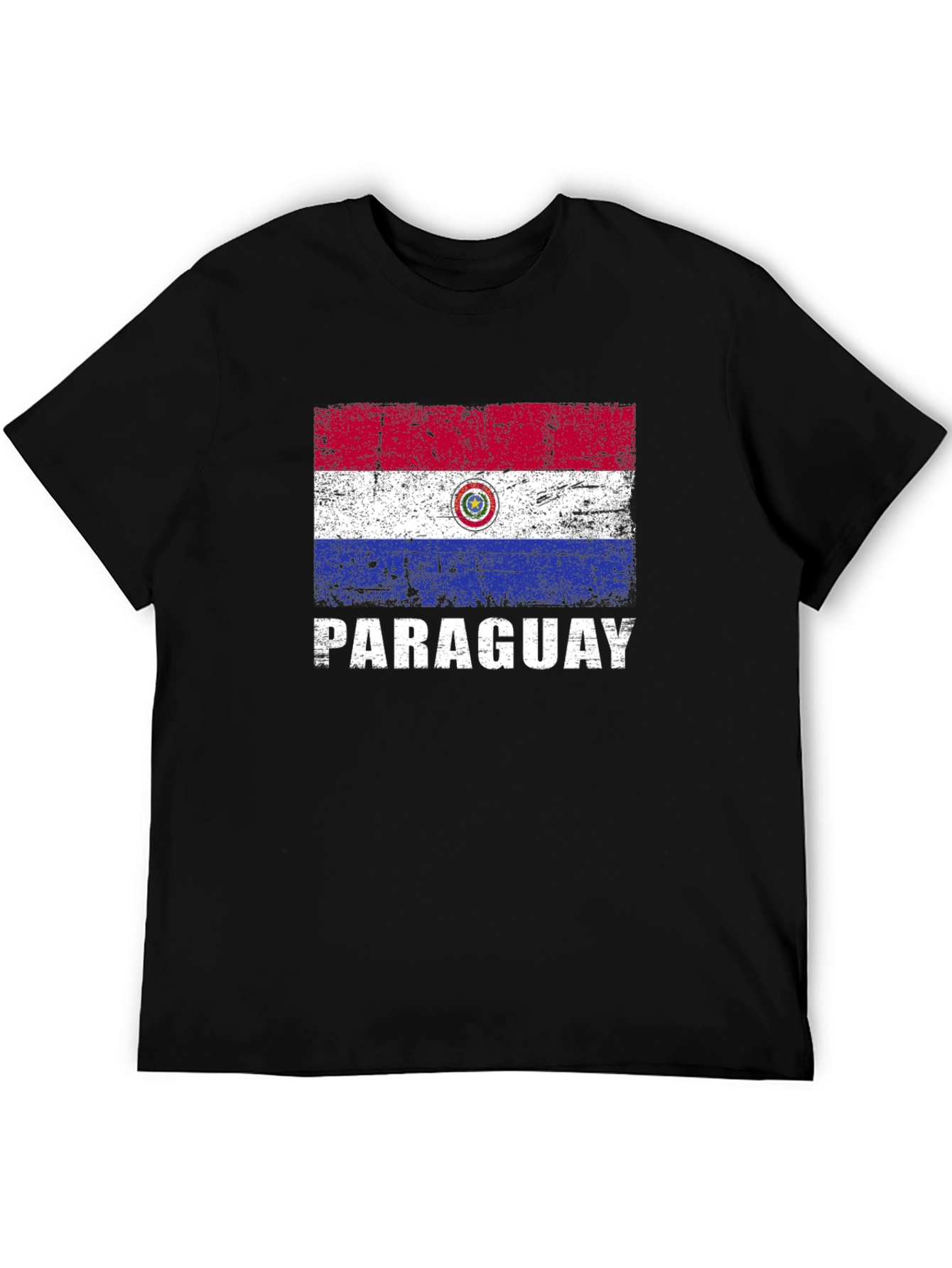 Paraguay Flag T-Shirt - Distressed Graphic Tee