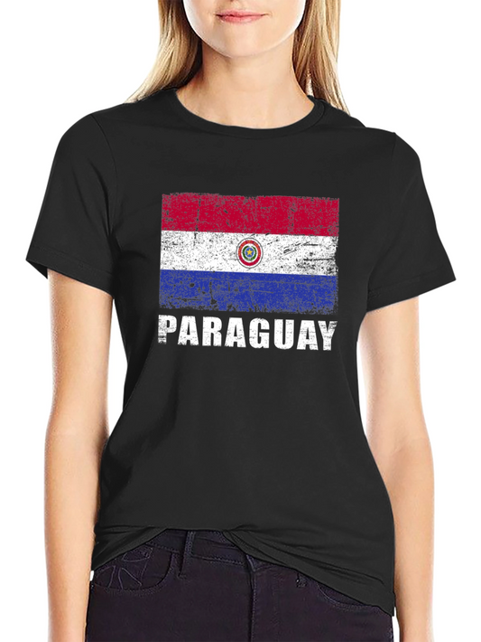 Paraguay Flag T-Shirt - Distressed Graphic Tee
