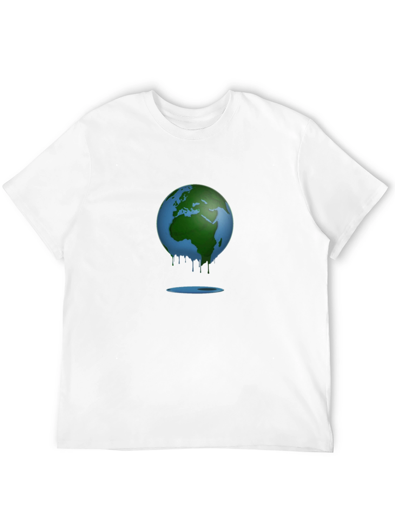 Melting Earth Graphic Tee - Climate Change Awareness