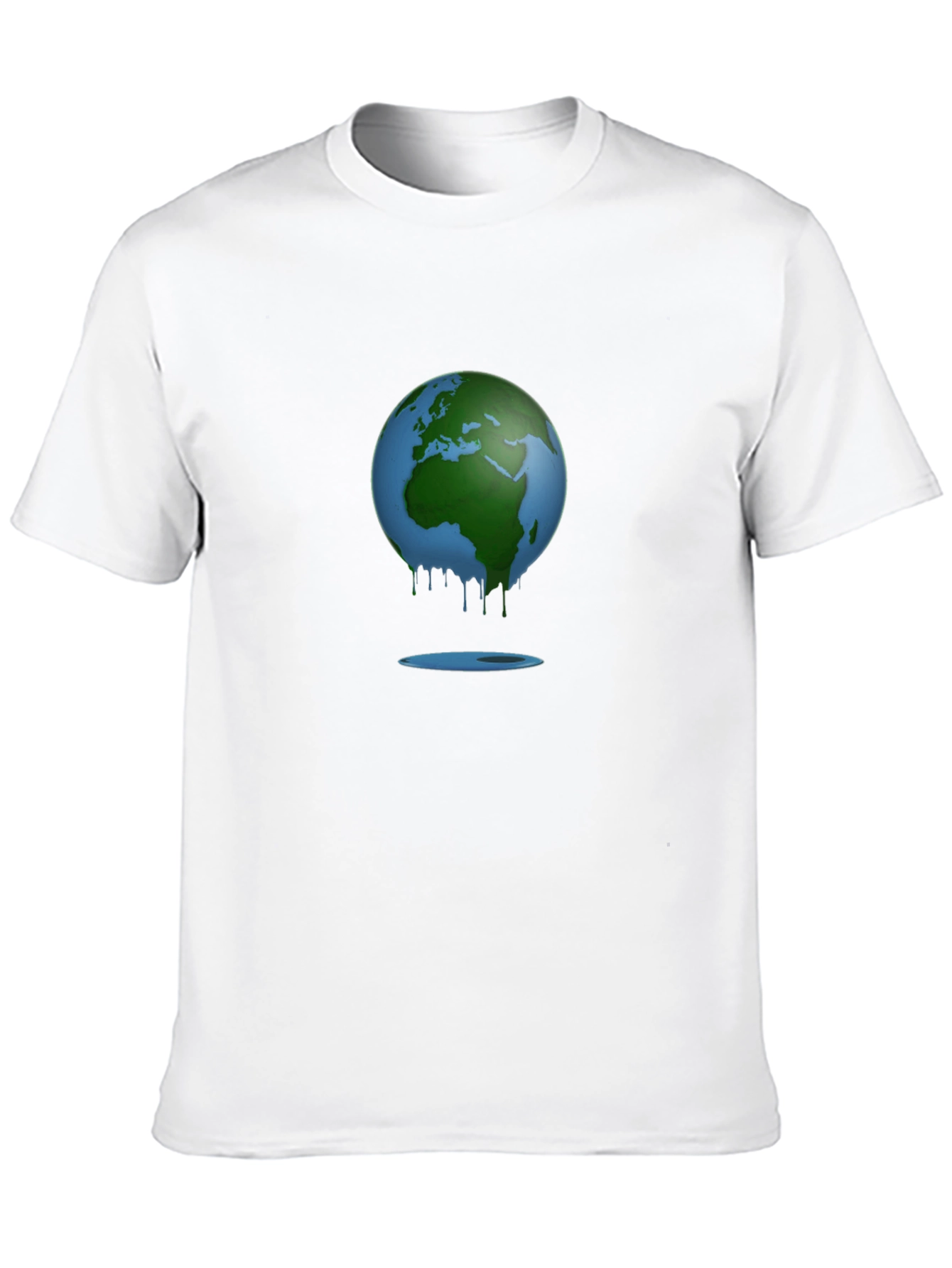 Melting Earth Graphic Tee - Climate Change Awareness