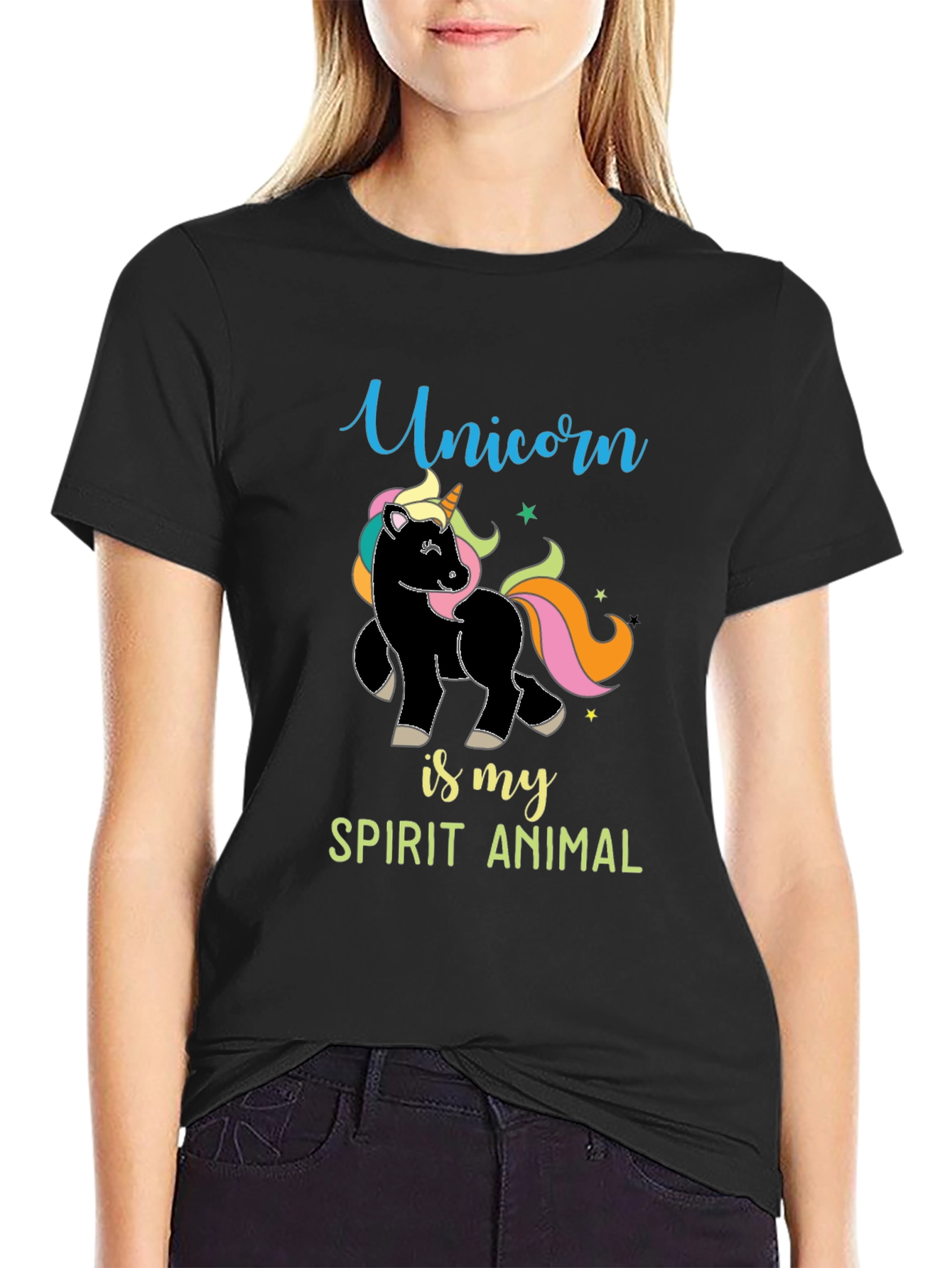 Unicorn Spirit Animal Graphic Tee