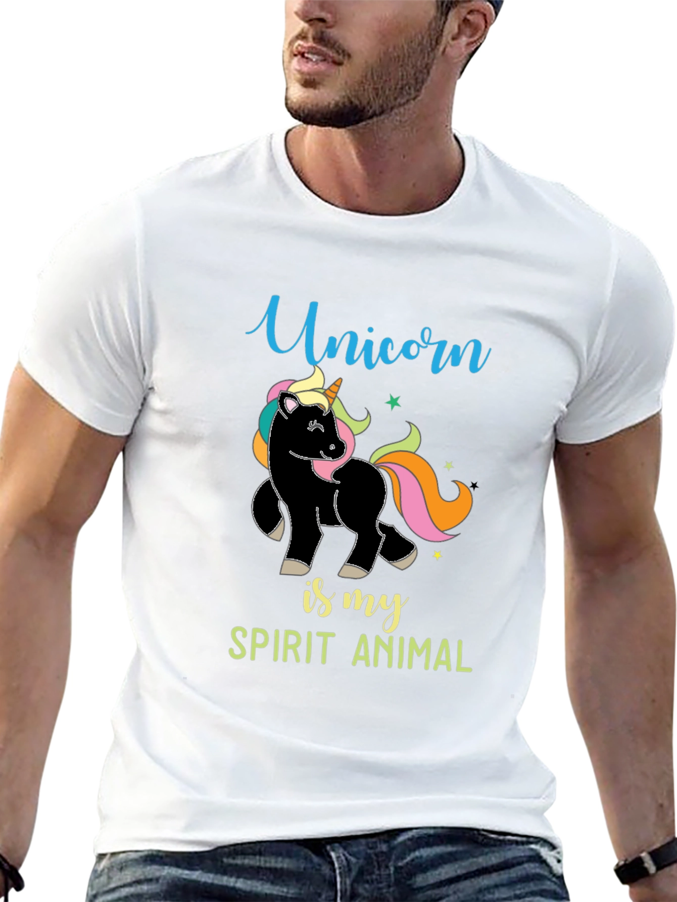 Unicorn Spirit Animal Graphic Tee