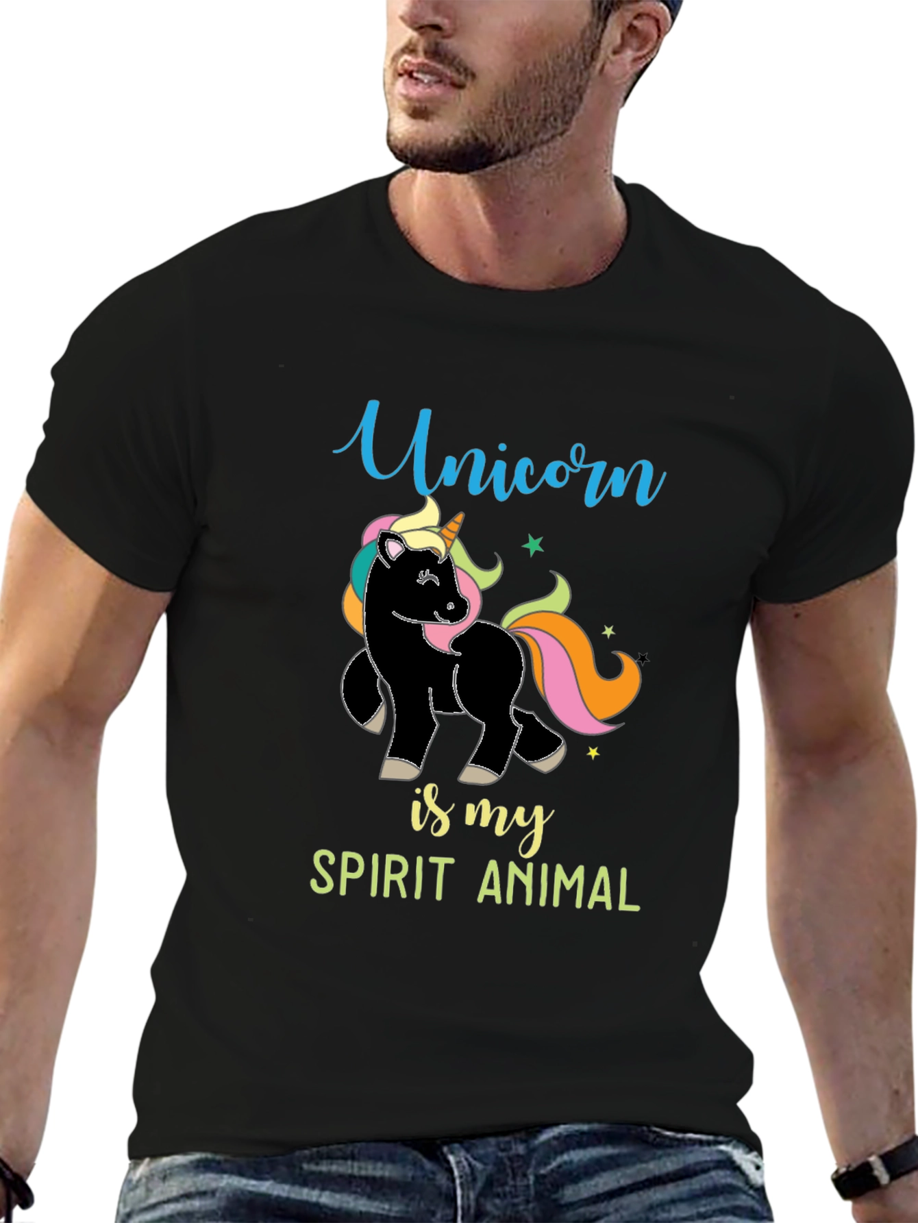 Unicorn Spirit Animal Graphic Tee