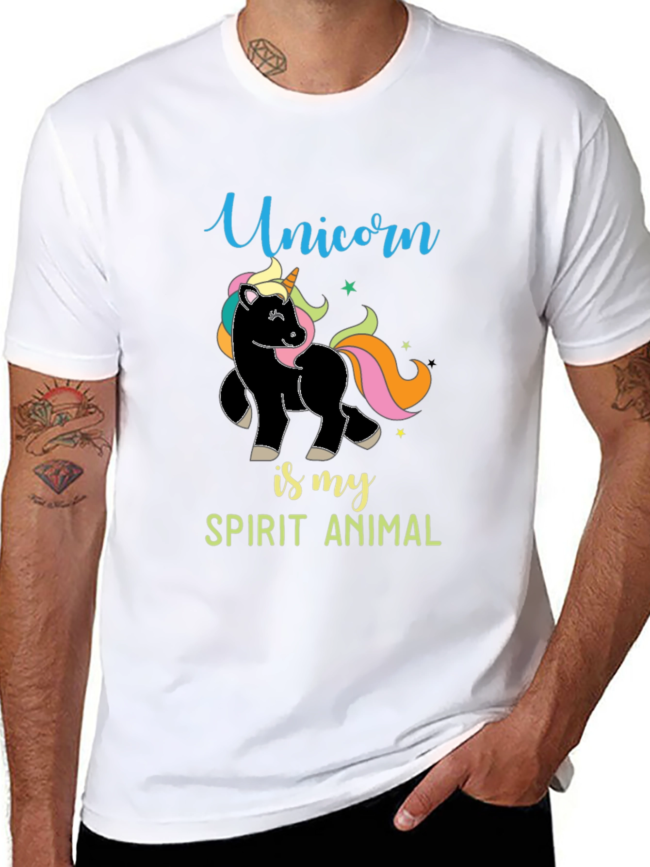 Unicorn Spirit Animal Graphic Tee