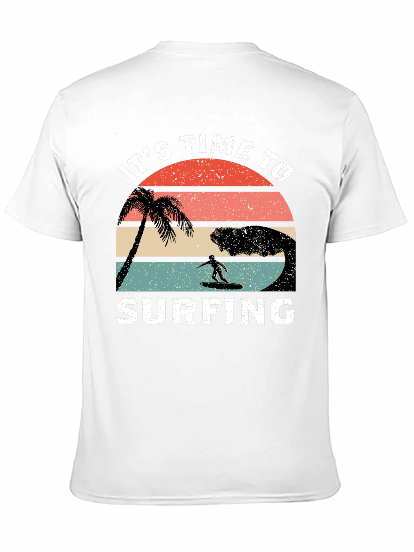 Its Time To Surfing T-Shirt - Black
