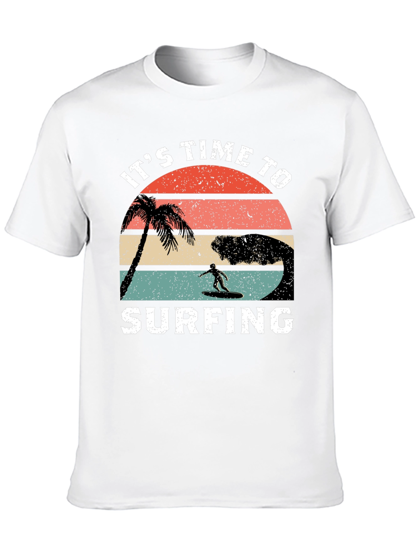 Its Time To Surfing T-Shirt - Black