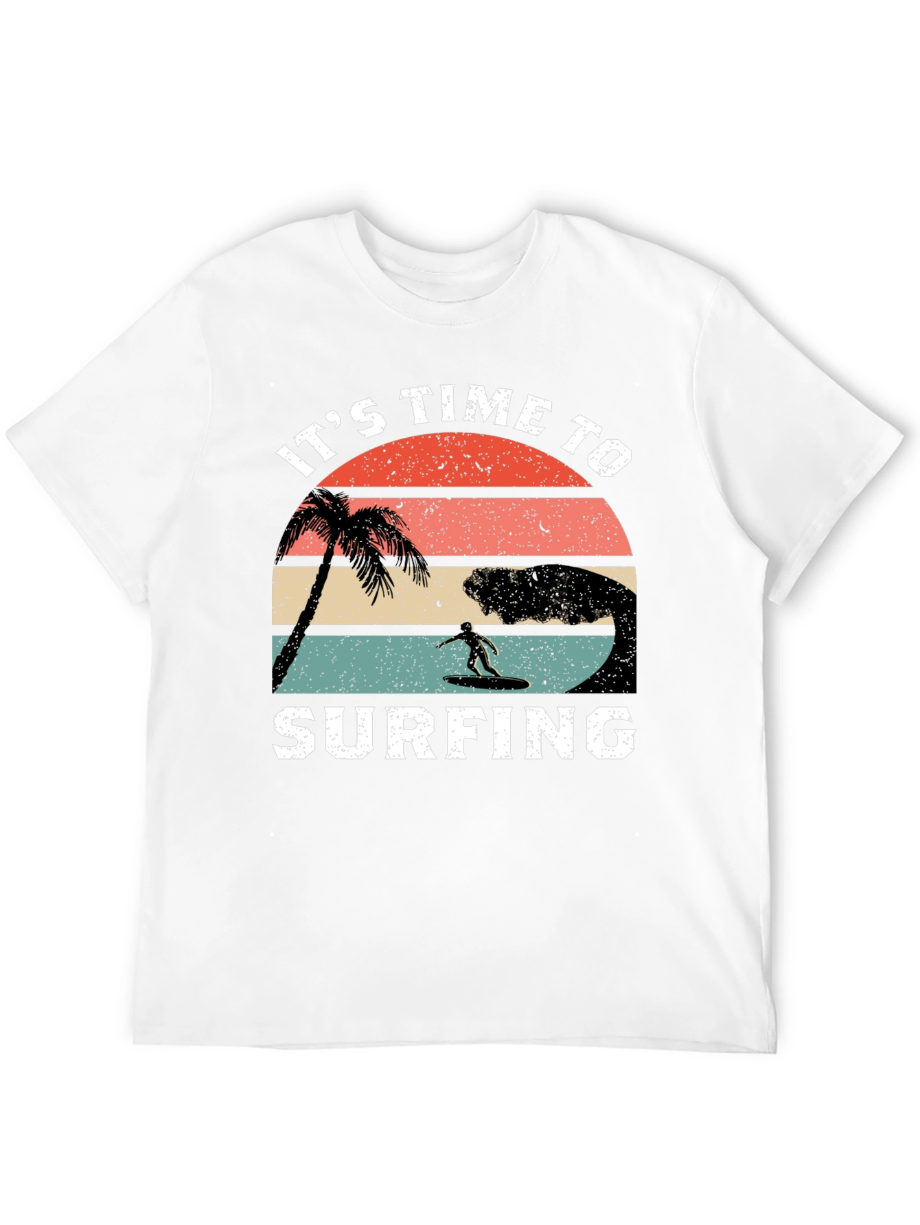 Its Time To Surfing T-Shirt - Black