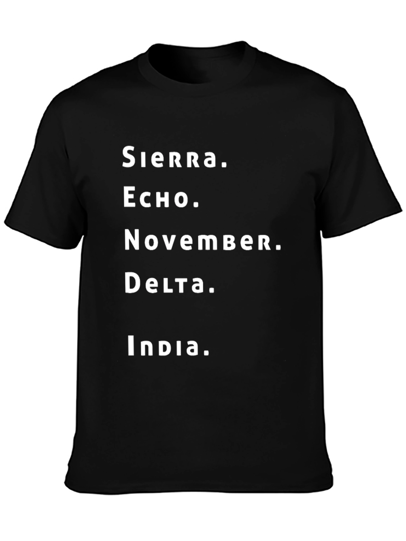 S.E.N.D.I. T-Shirt - Military Alphabet Tee