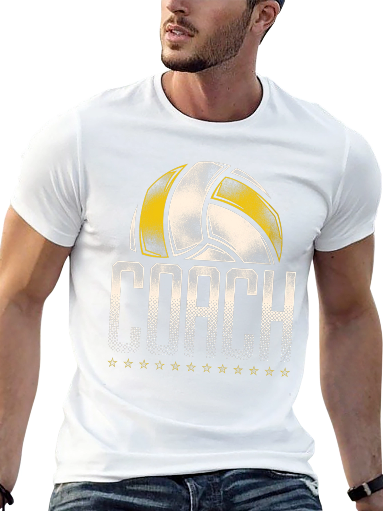 Volleyball Coach Graphic T-Shirt