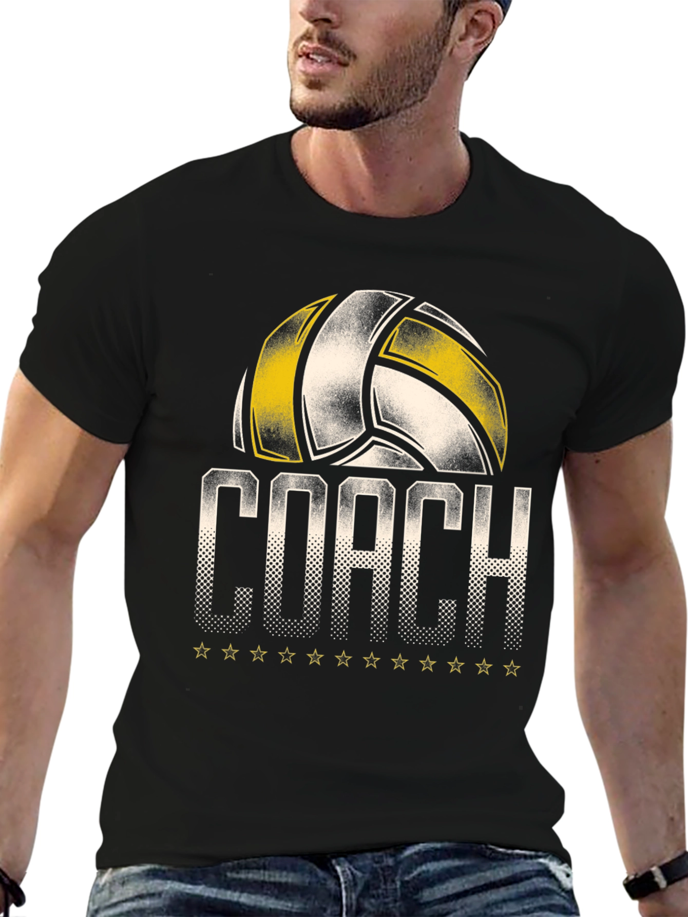 Volleyball Coach Graphic T-Shirt