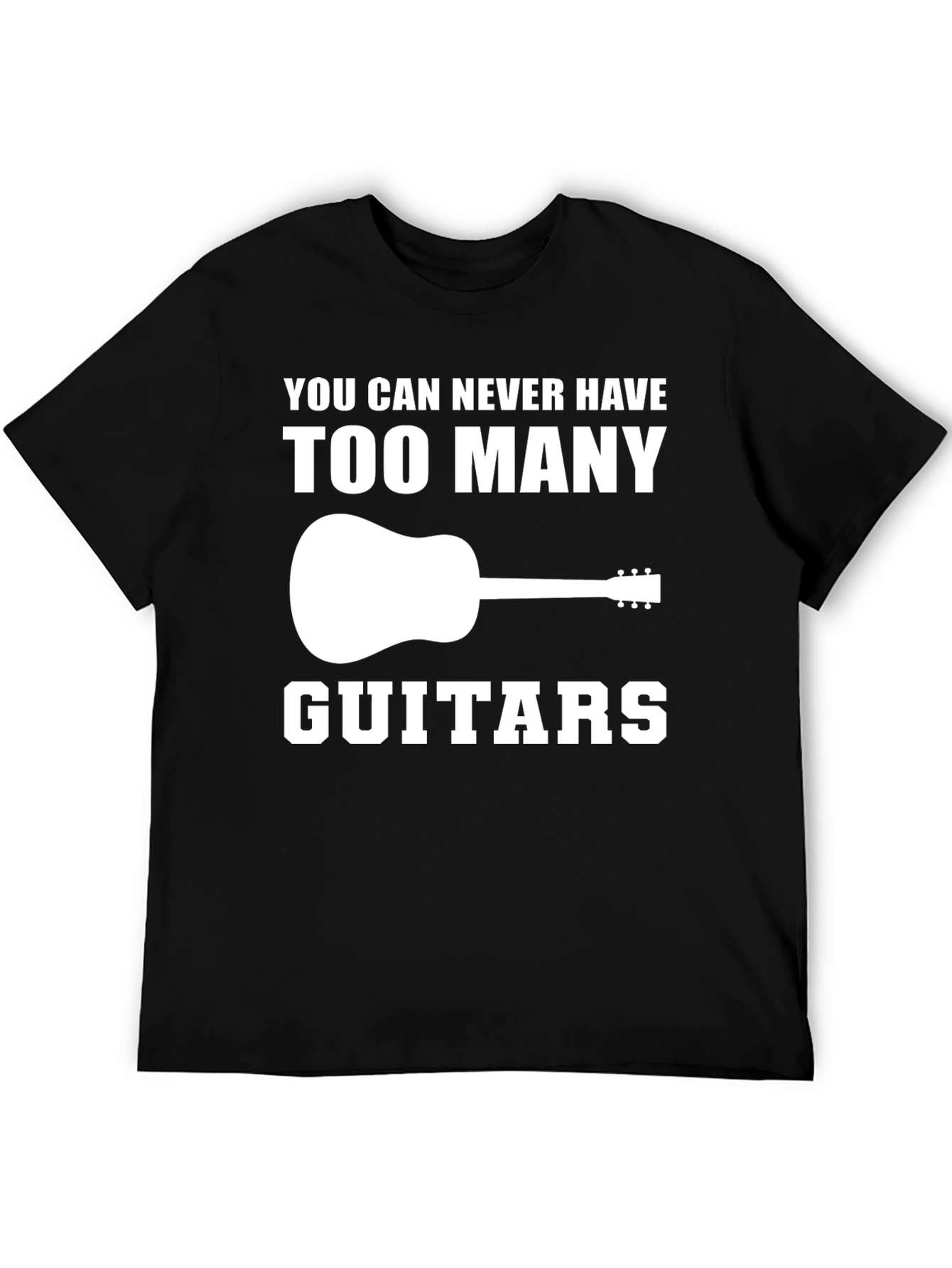 Guitar Lover T-Shirt: Too Many Guitars Graphic Tee