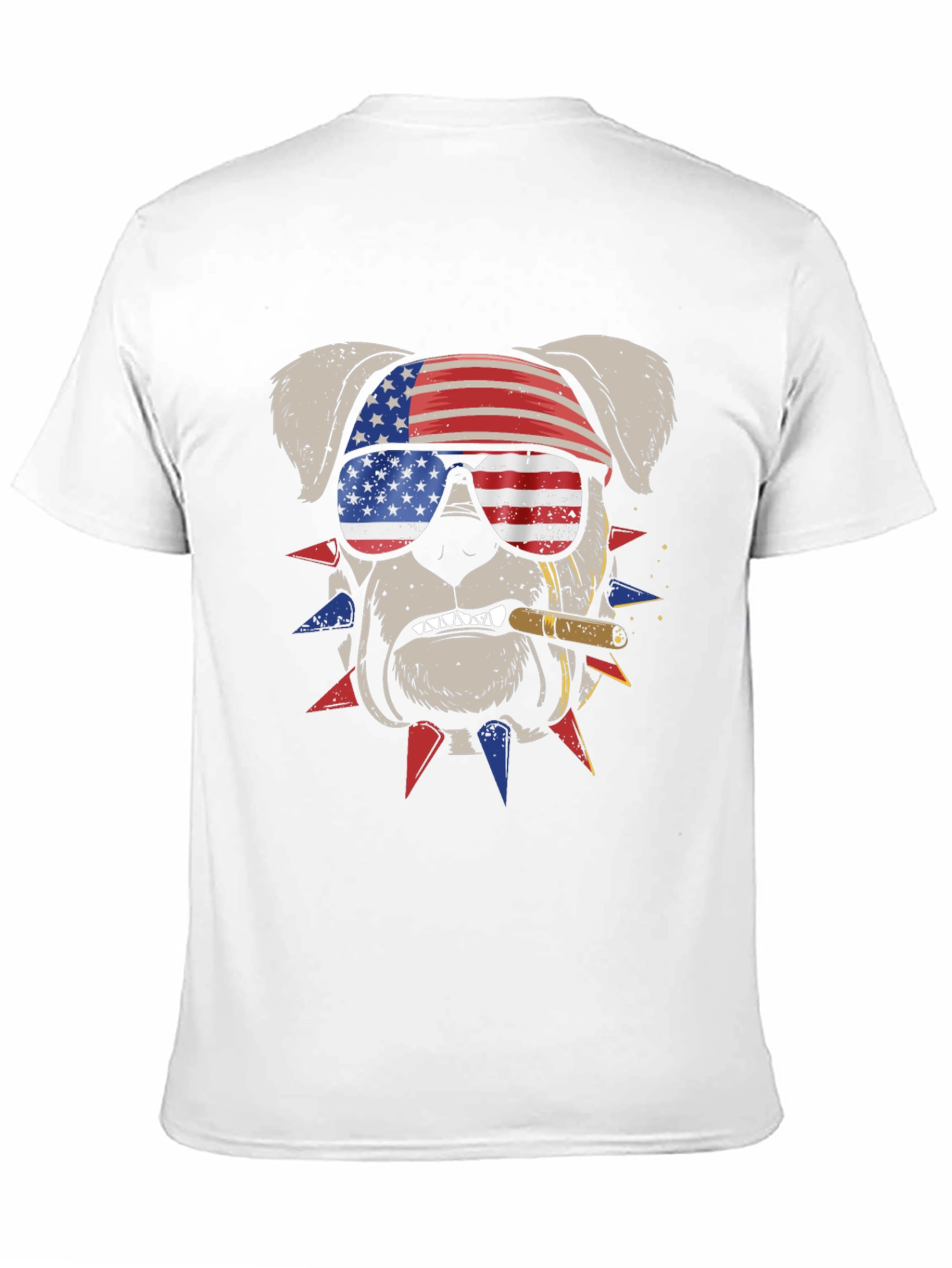 Patriotic Bulldog Graphic Tee