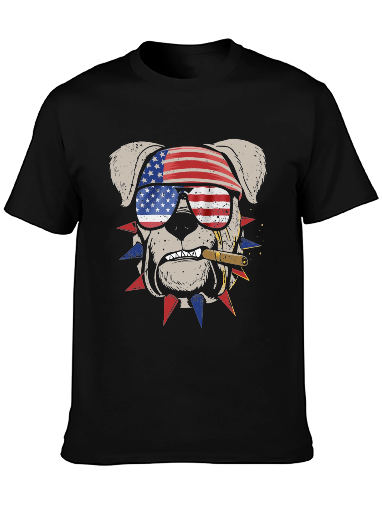 Patriotic Bulldog Graphic Tee