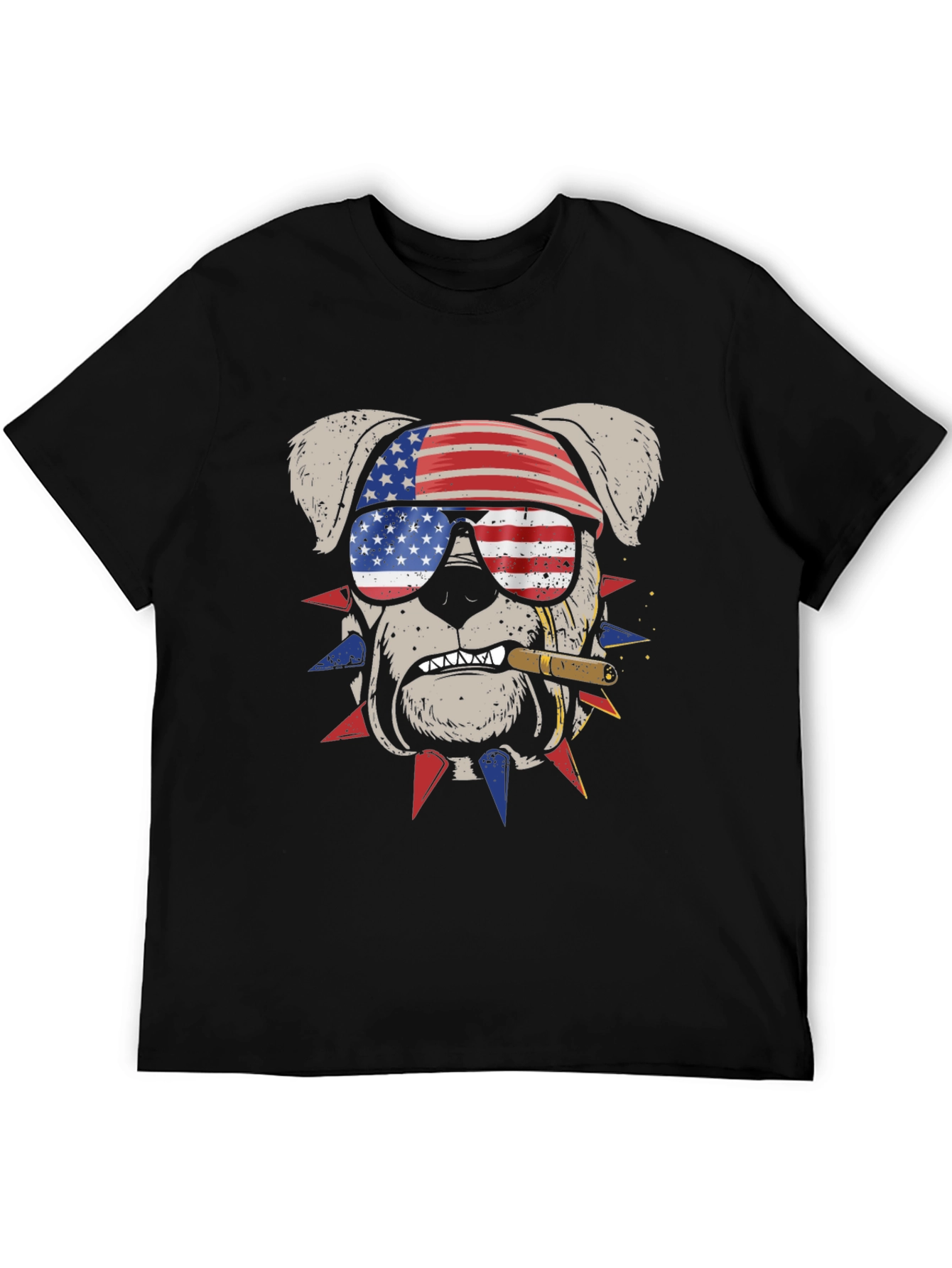 Patriotic Bulldog Graphic Tee