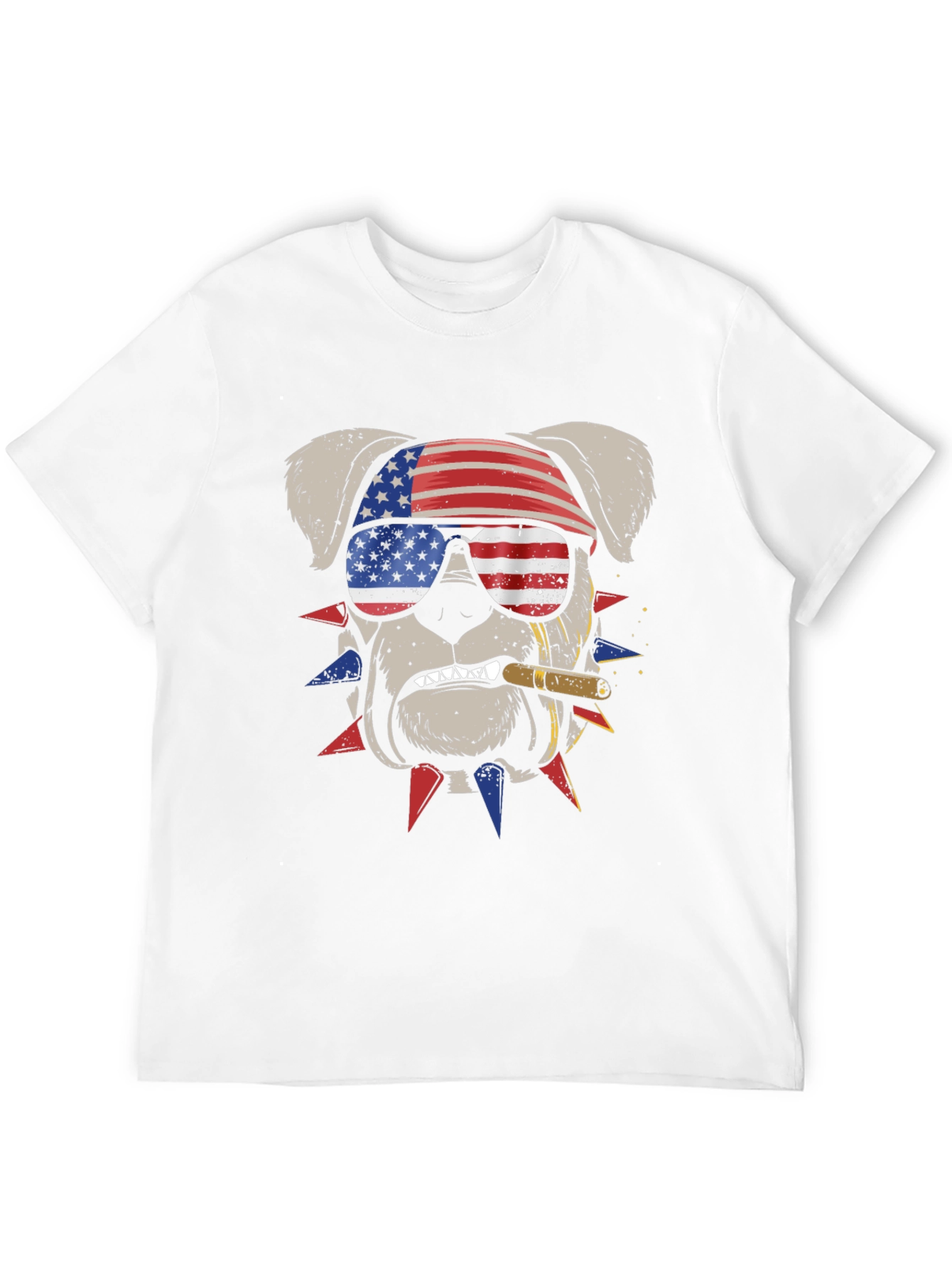 Patriotic Bulldog Graphic Tee
