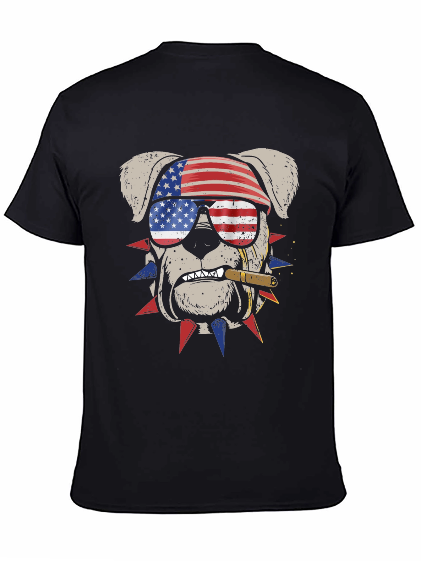 Patriotic Bulldog Graphic Tee