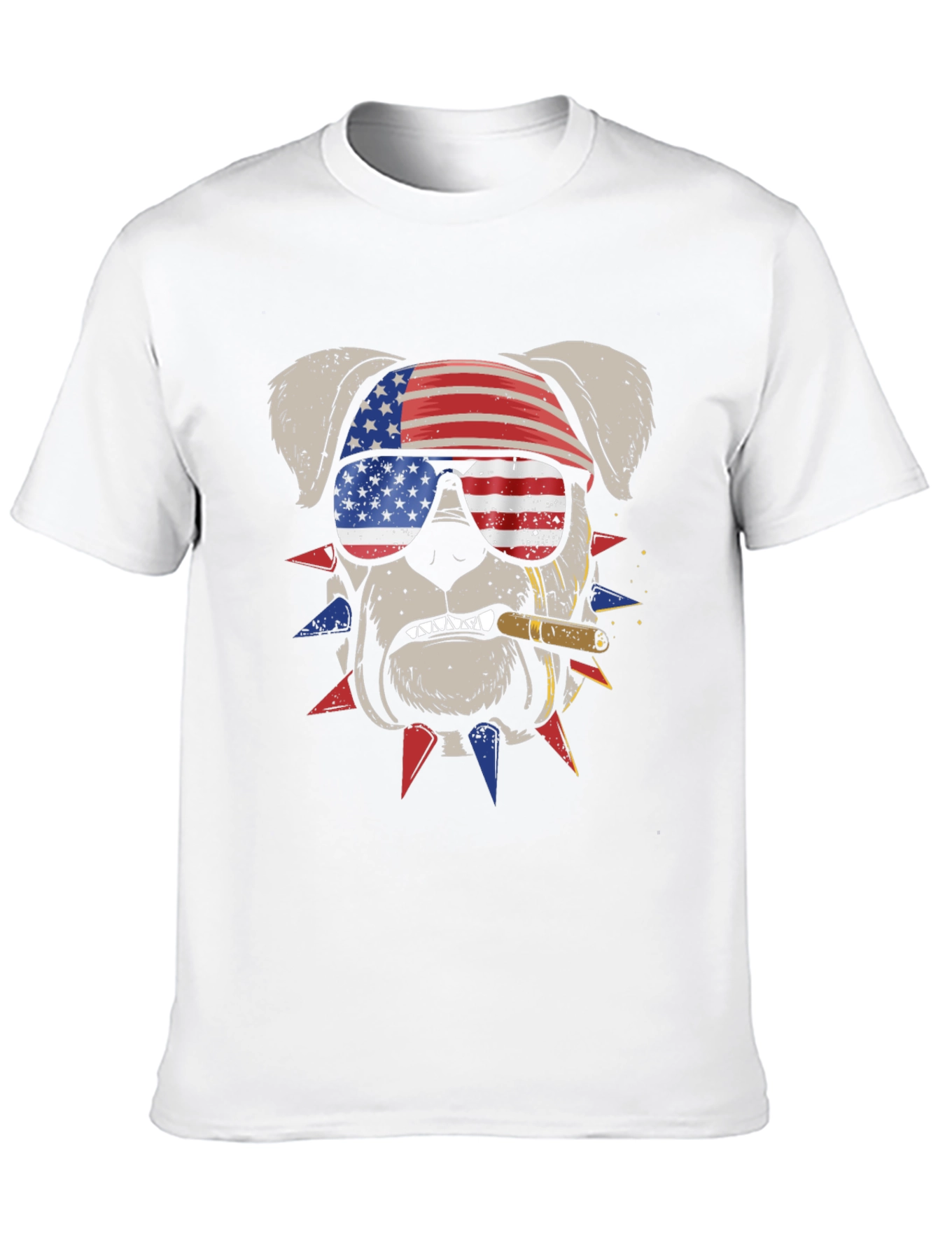 Patriotic Bulldog Graphic Tee