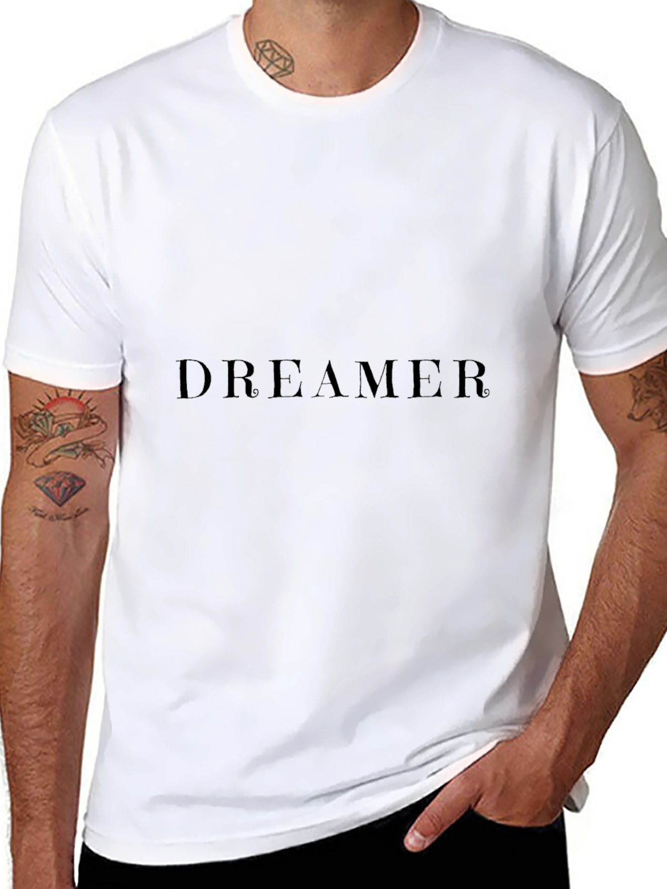Dreamer Black T-Shirt - Stylish Comfort
