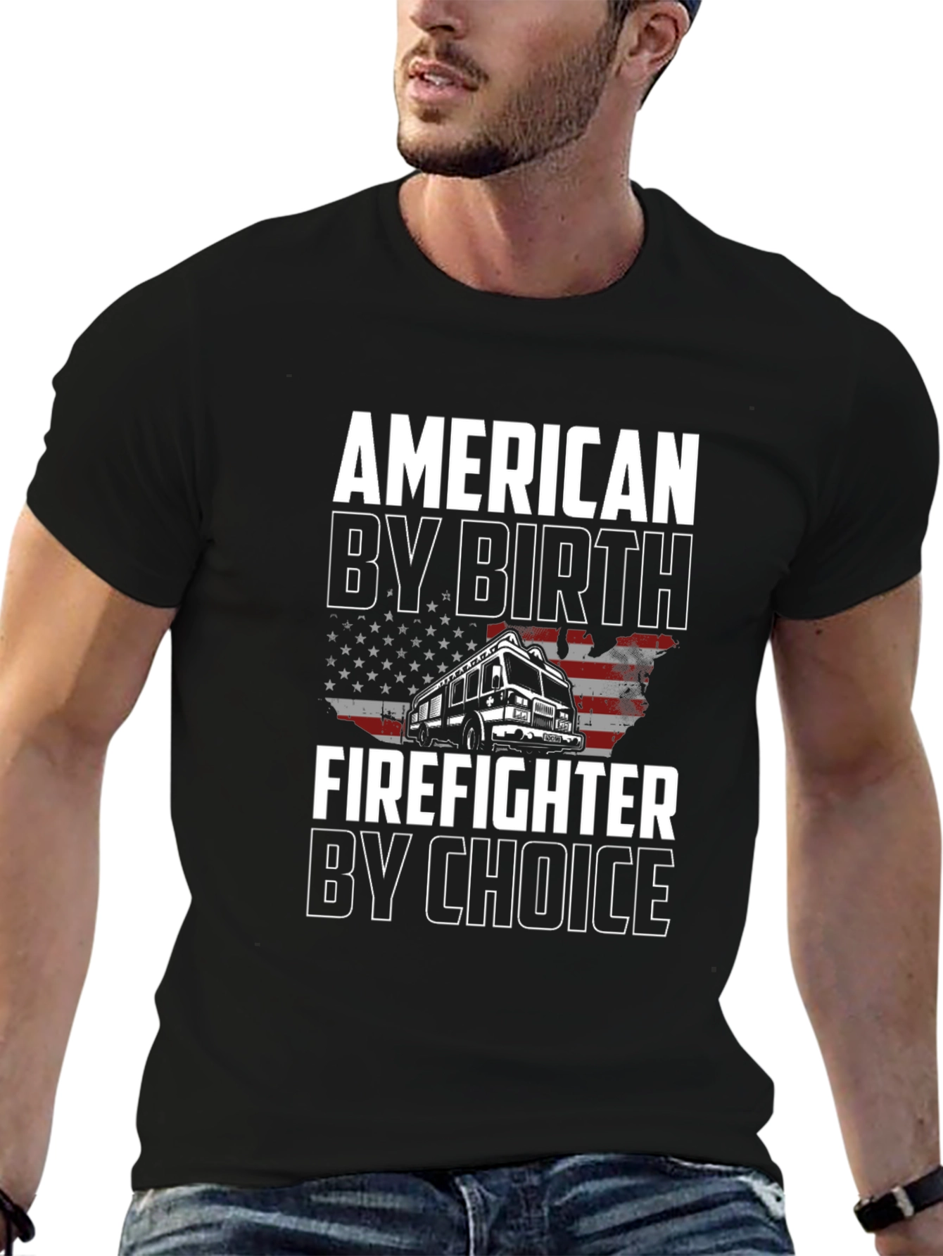 American Firefighter Black T-Shirt