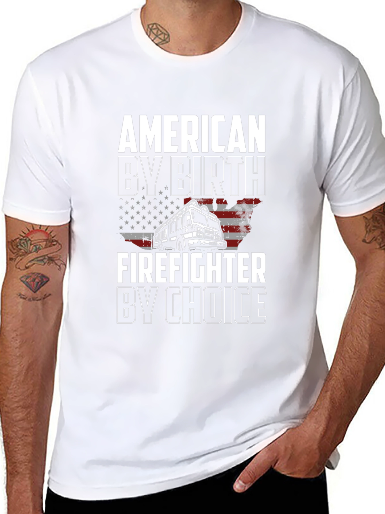 American Firefighter Black T-Shirt