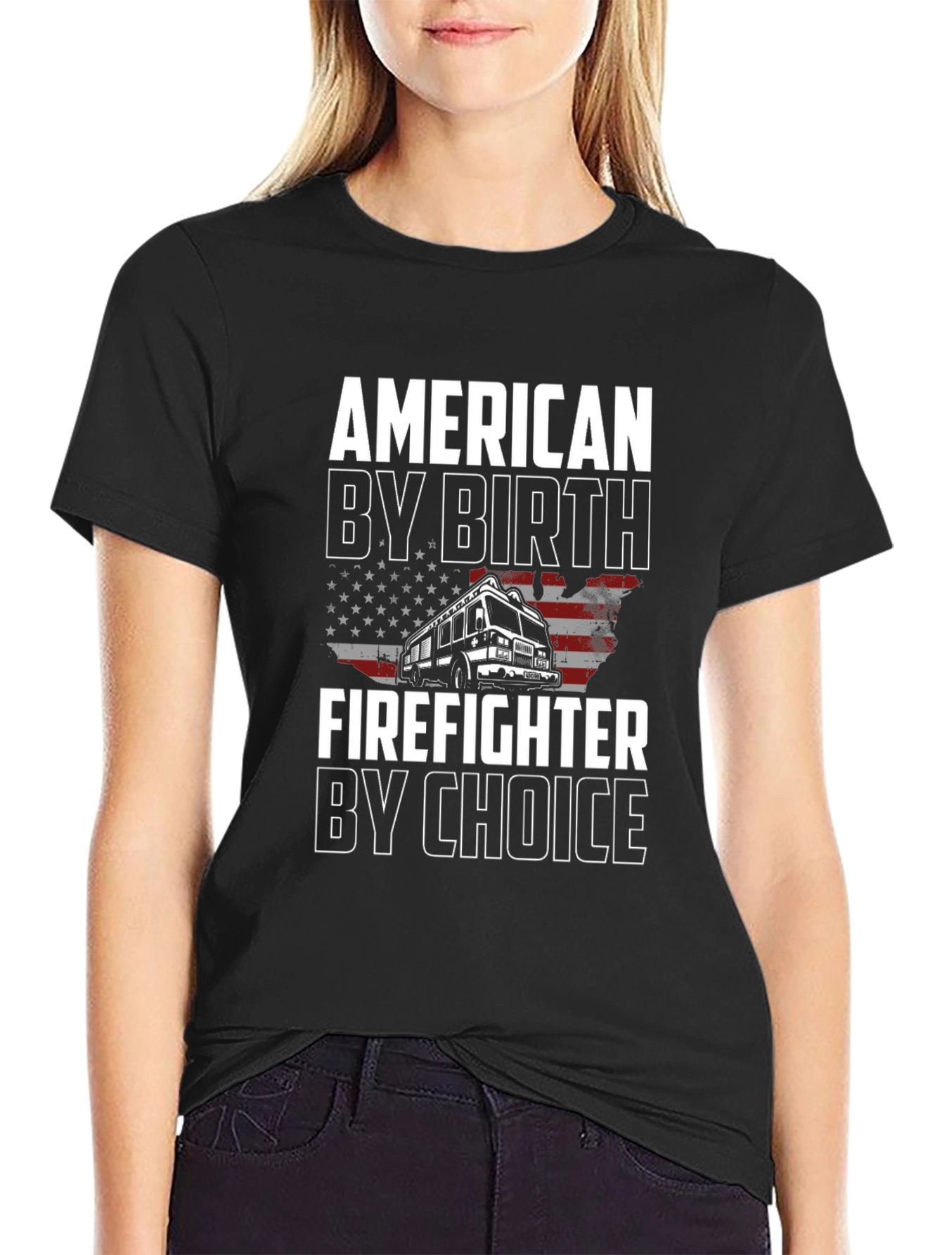 American Firefighter Black T-Shirt