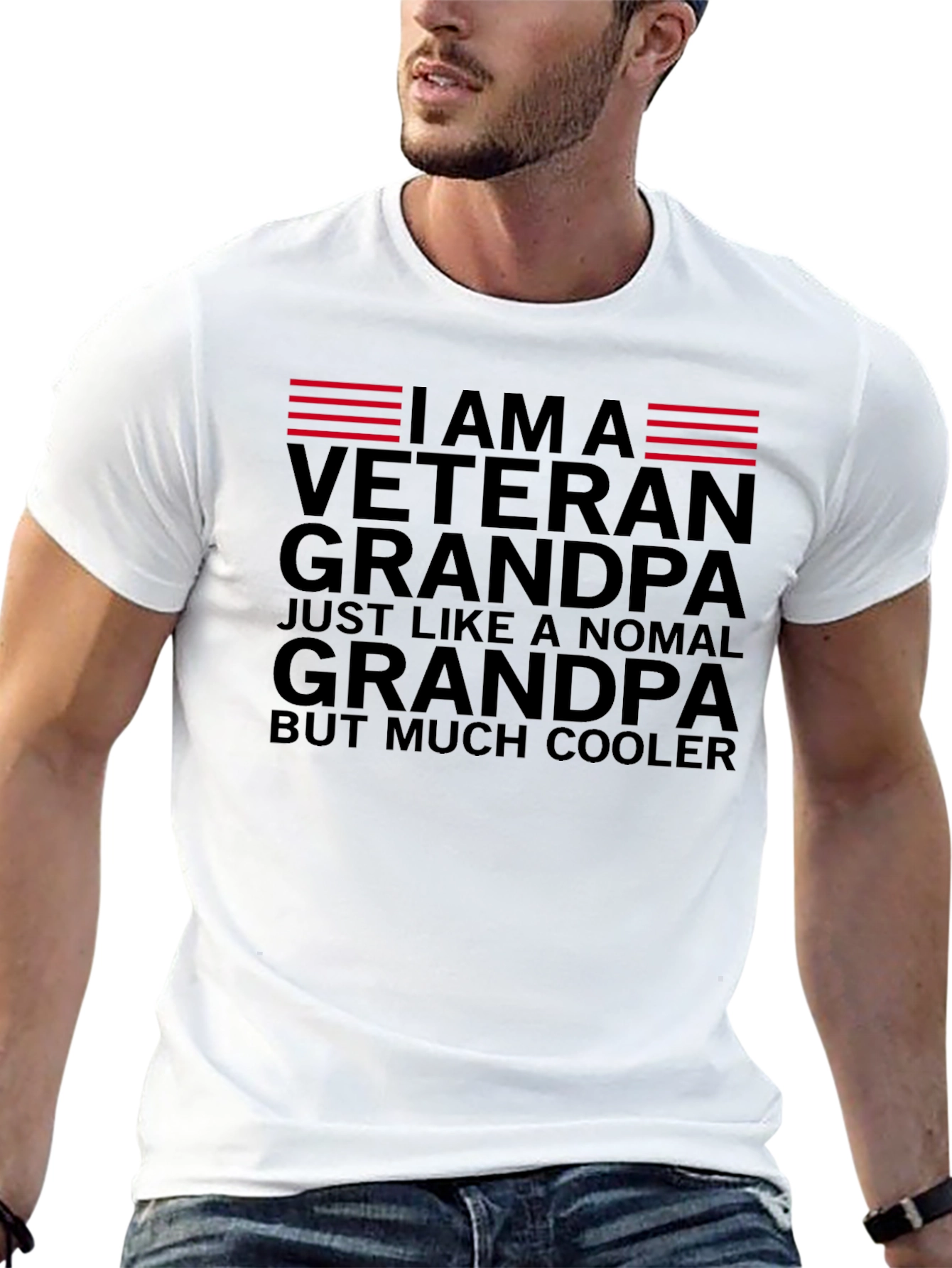 Veteran Grandpa T-Shirt - Cool Grandpa Tee